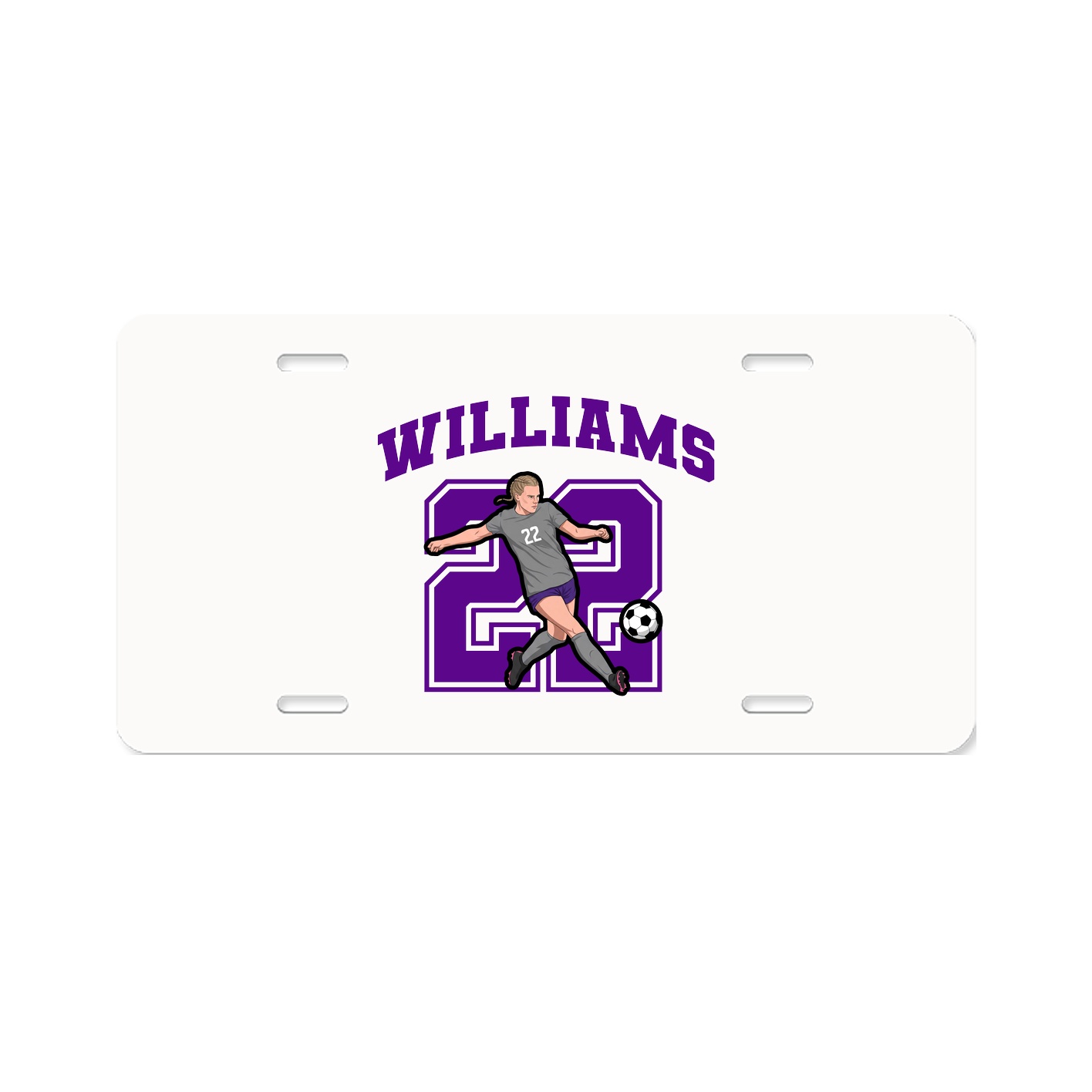 License Plate — Number in Classic