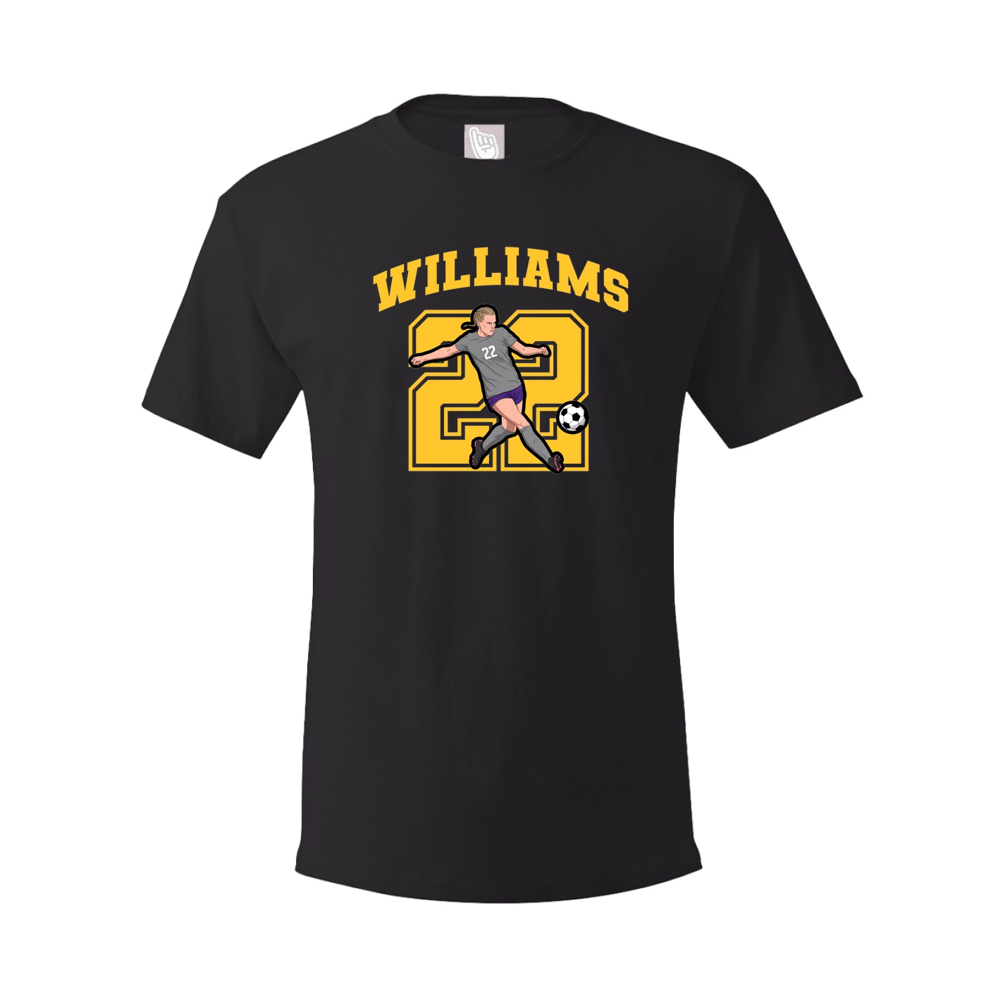 Youth Tee — Number in Black