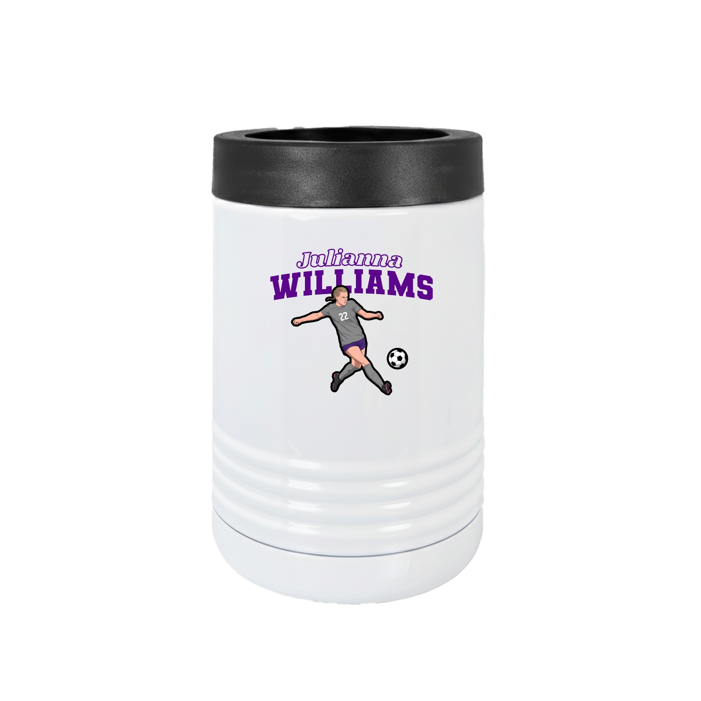 Beverage Holder — Name Arch in White