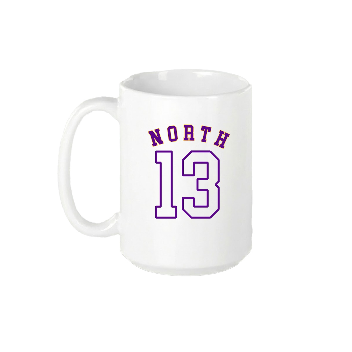 15oz Coffee Mug — Shirsey Arch in White