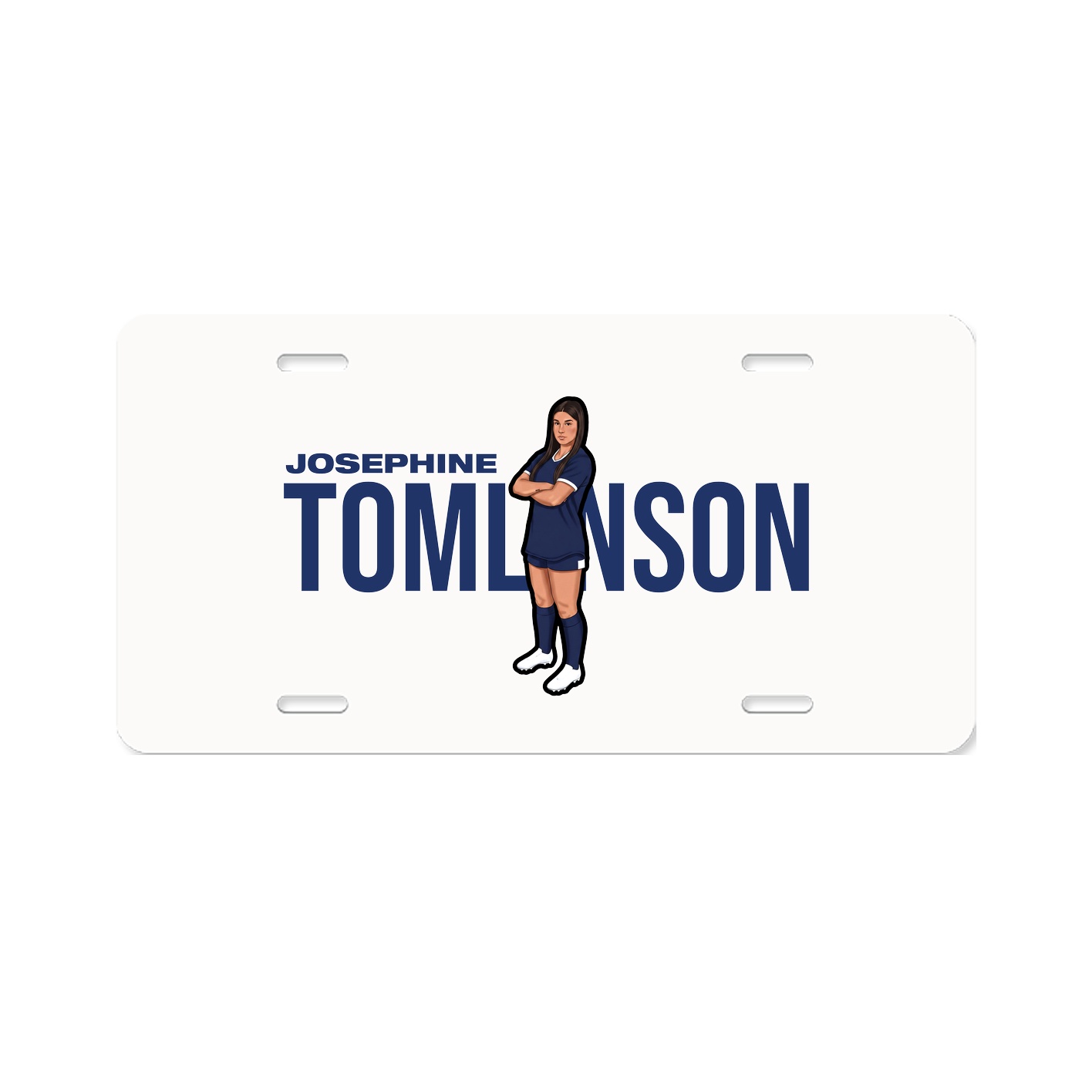 License Plate — Player Name in Classic