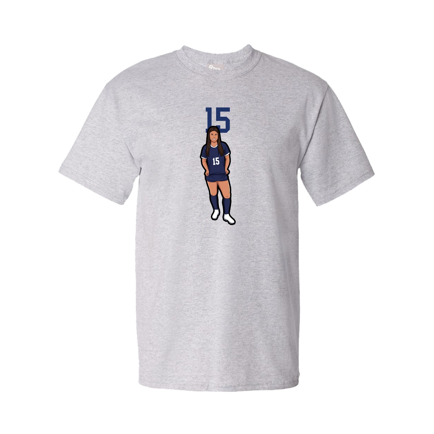 Tee — Number Top in Grey