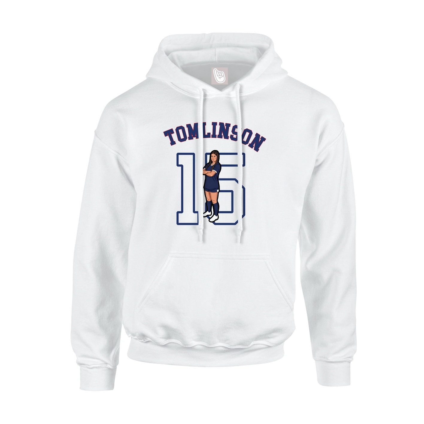 Youth Hoodie — Shirsey Arch in White