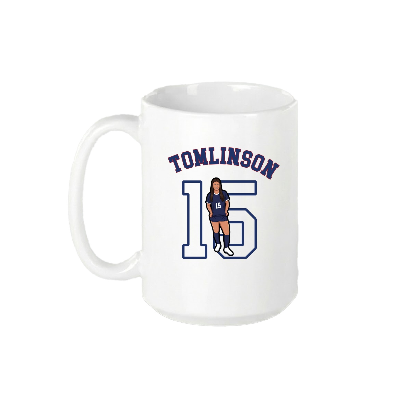 15oz Coffee Mug — Shirsey Arch in White