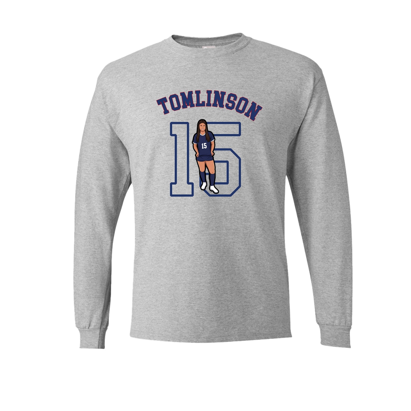 Long Sleeve Tee — Shirsey Arch in Grey