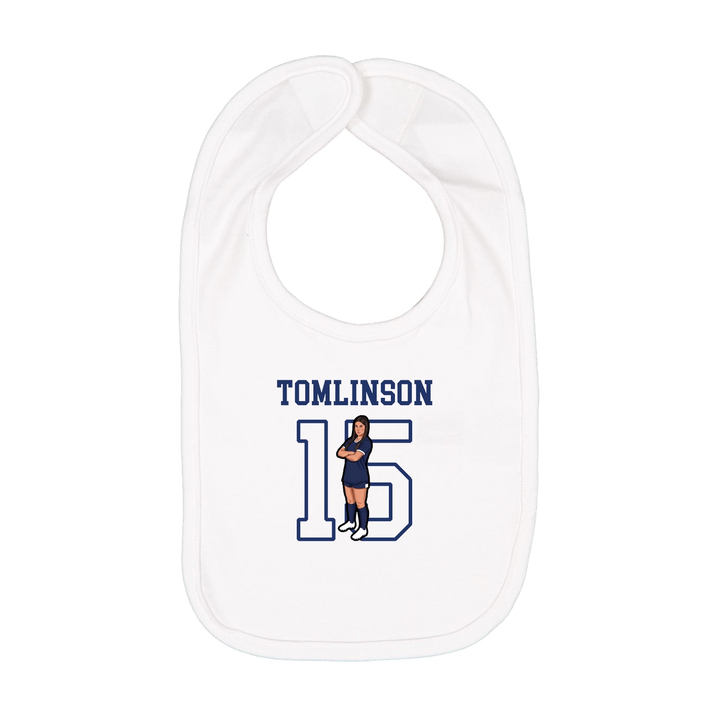 Infant Bib — Shirsey in White
