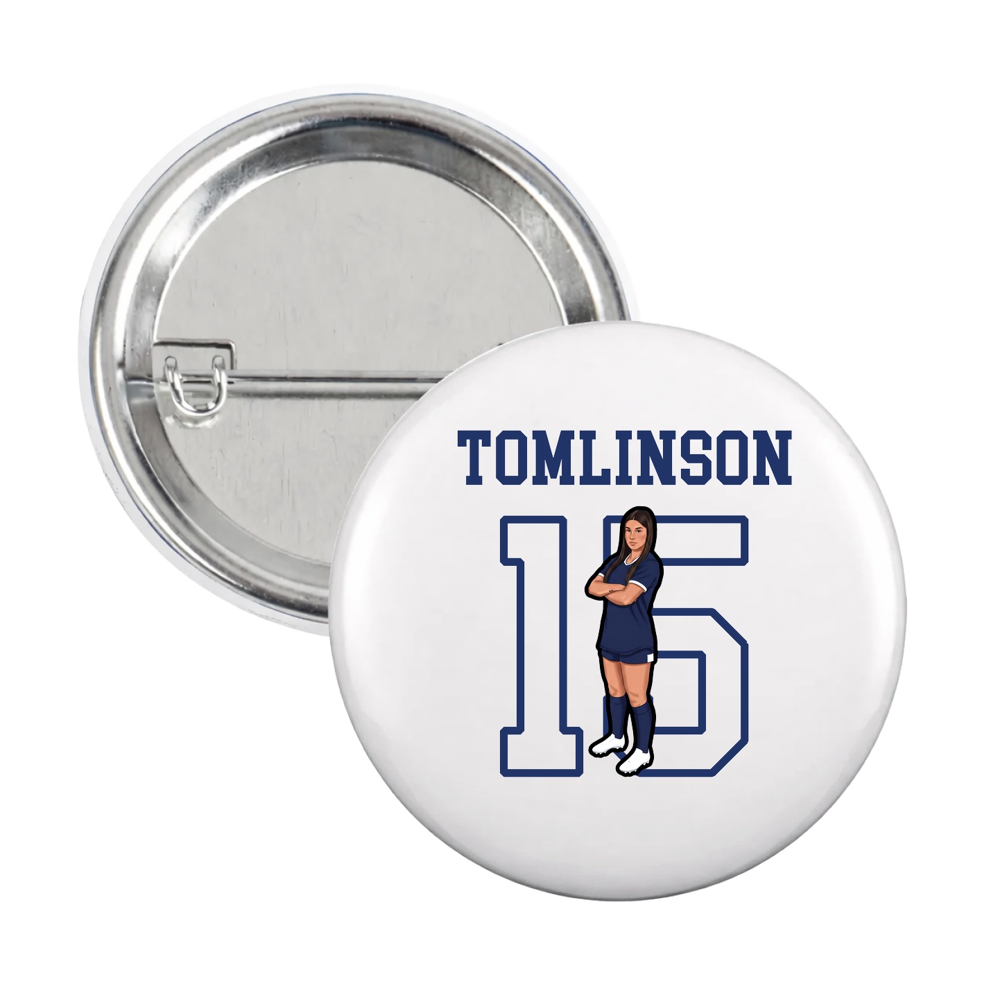 Game Day Button — Shirsey in White