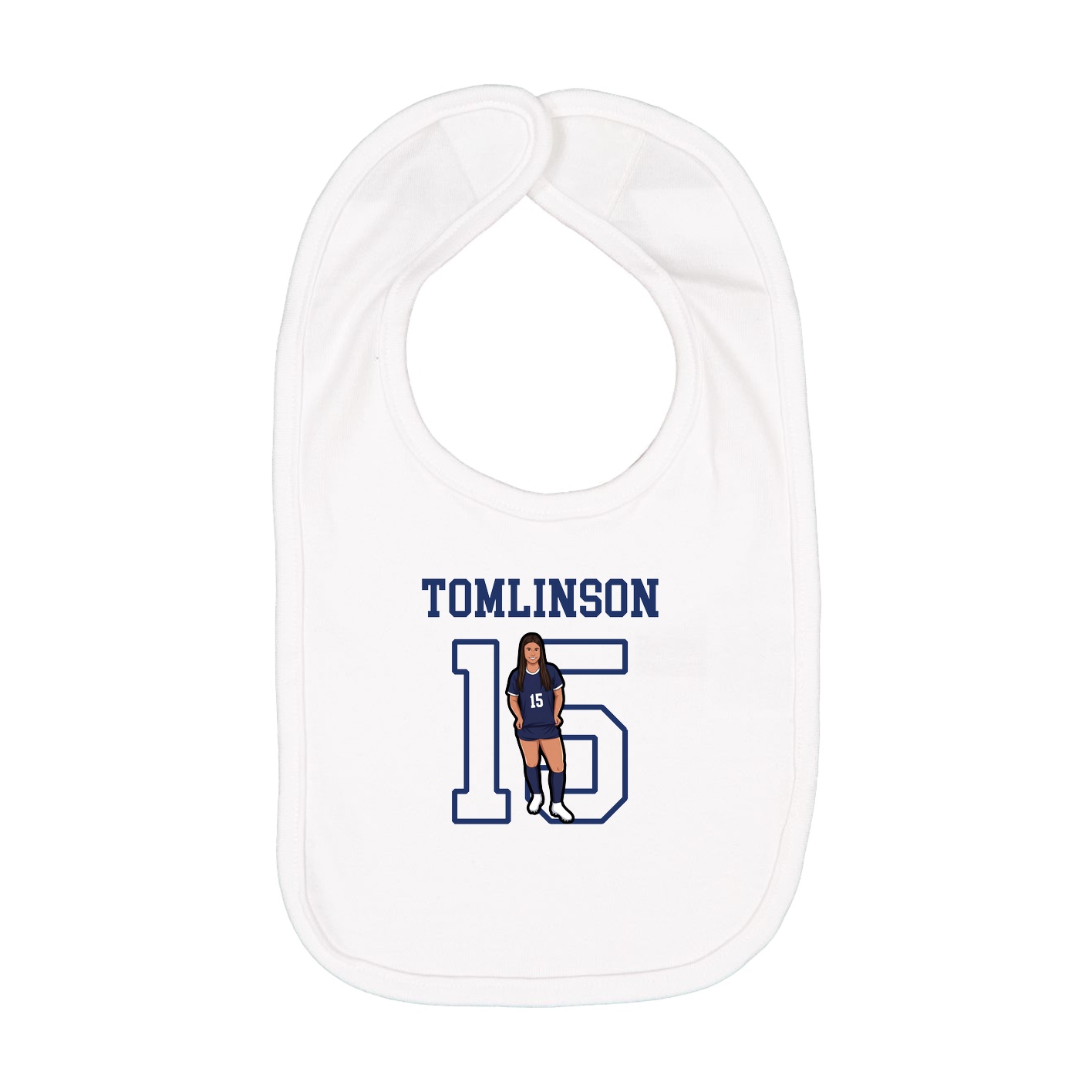 Infant Bib — Shirsey in White