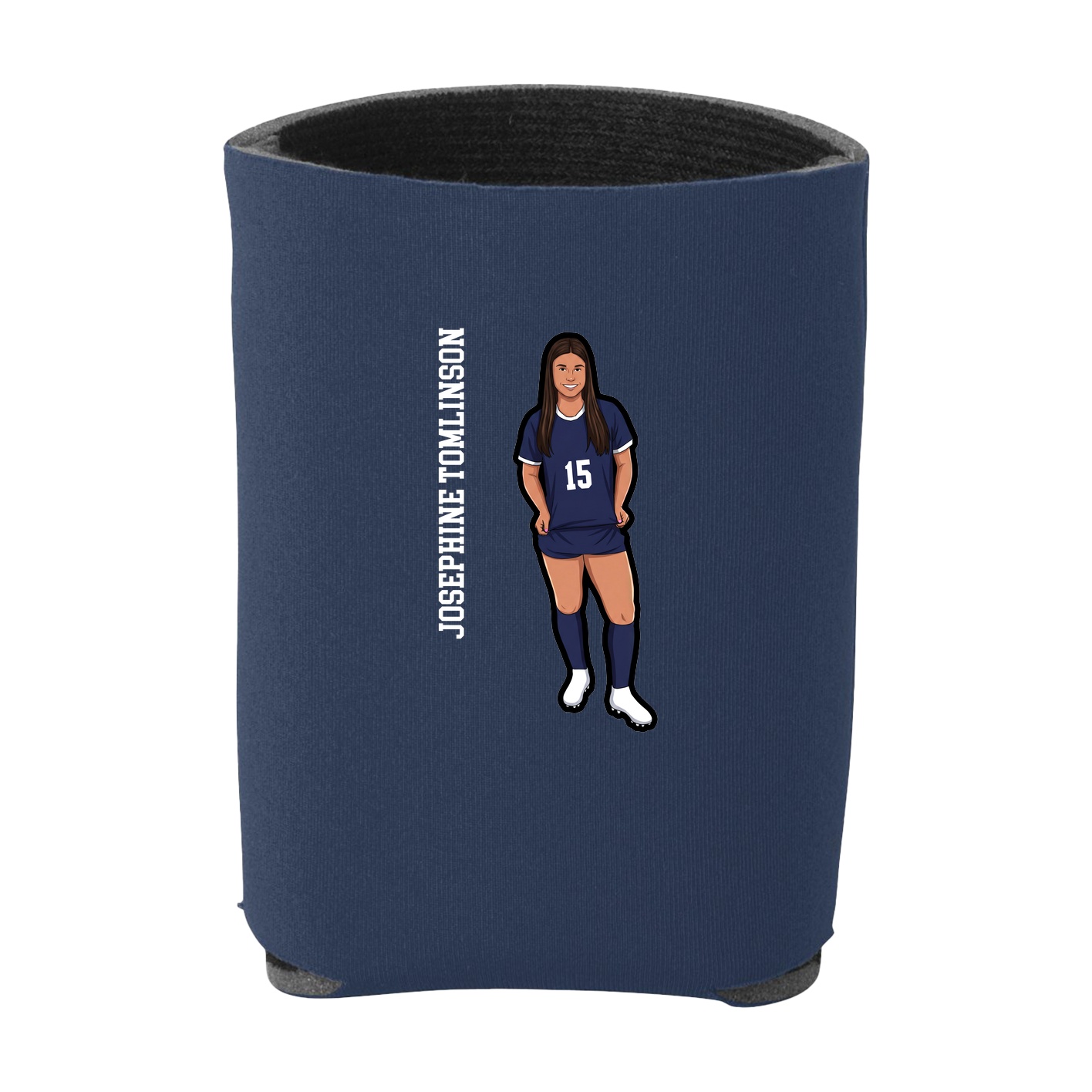 Can Holder — Name Vertical in Navy