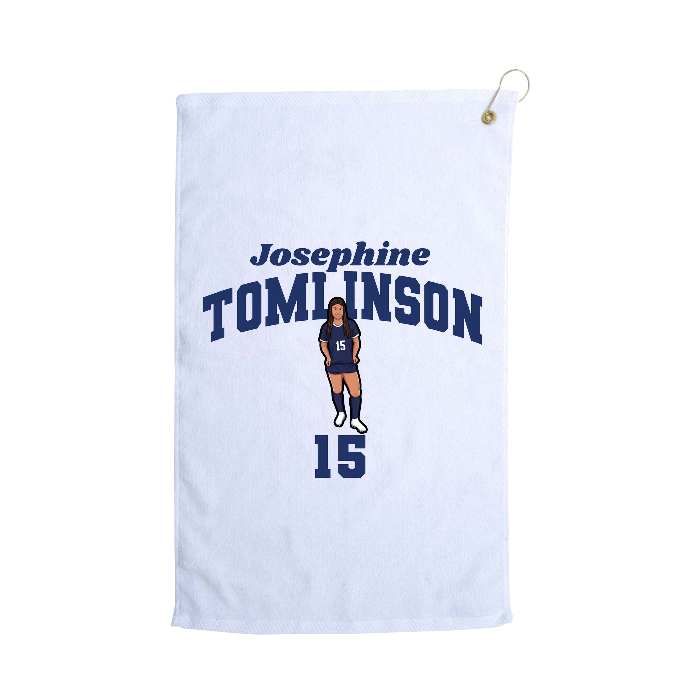Golf Towel — Signature Arch in White