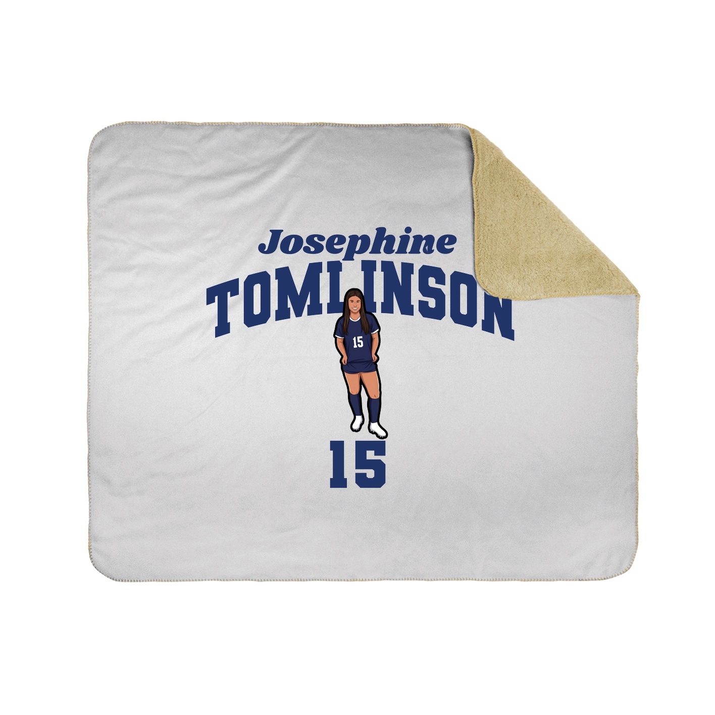 Throw Blanket — Signature Arch in White