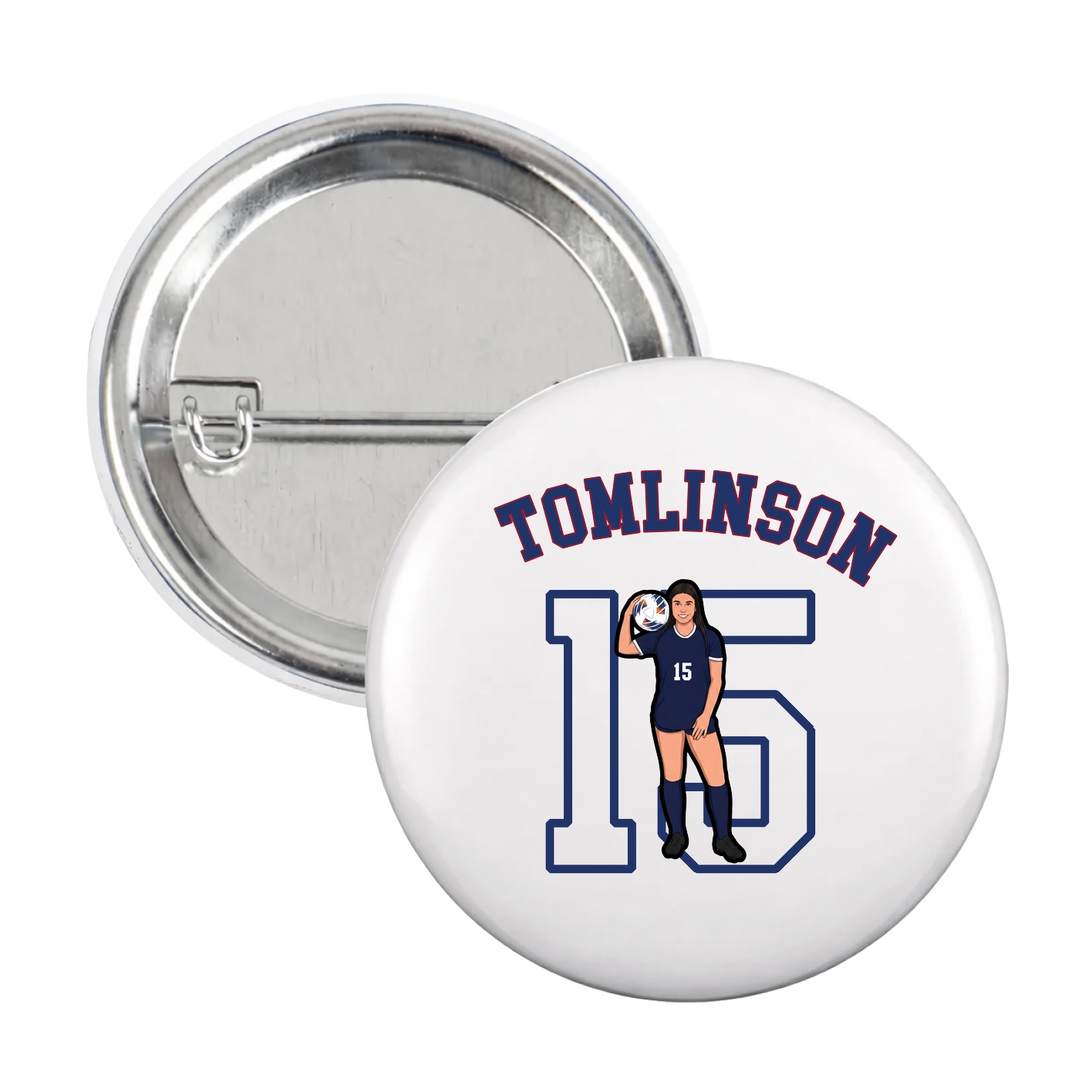 Game Day Button — Shirsey Arch in White