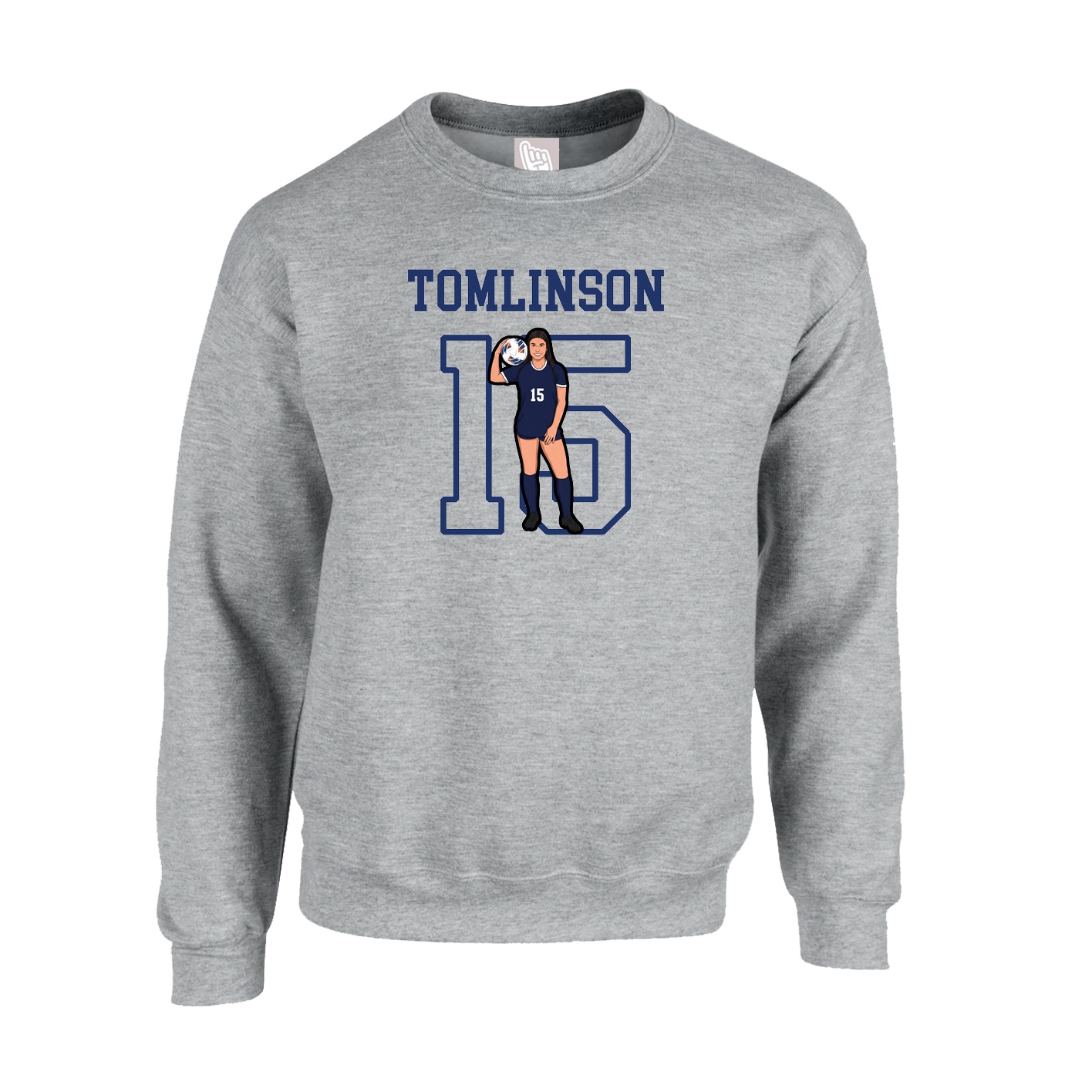 Fleece Crew — Shirsey in Grey