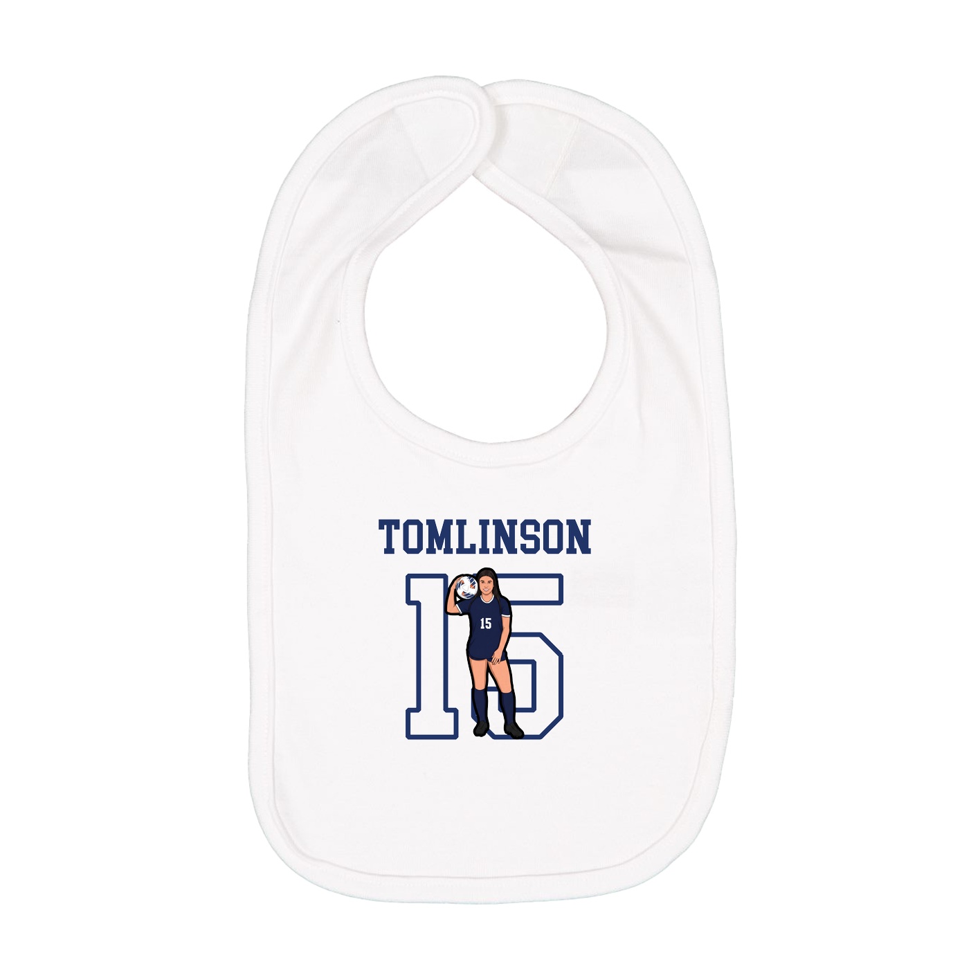 Infant Bib — Shirsey in White