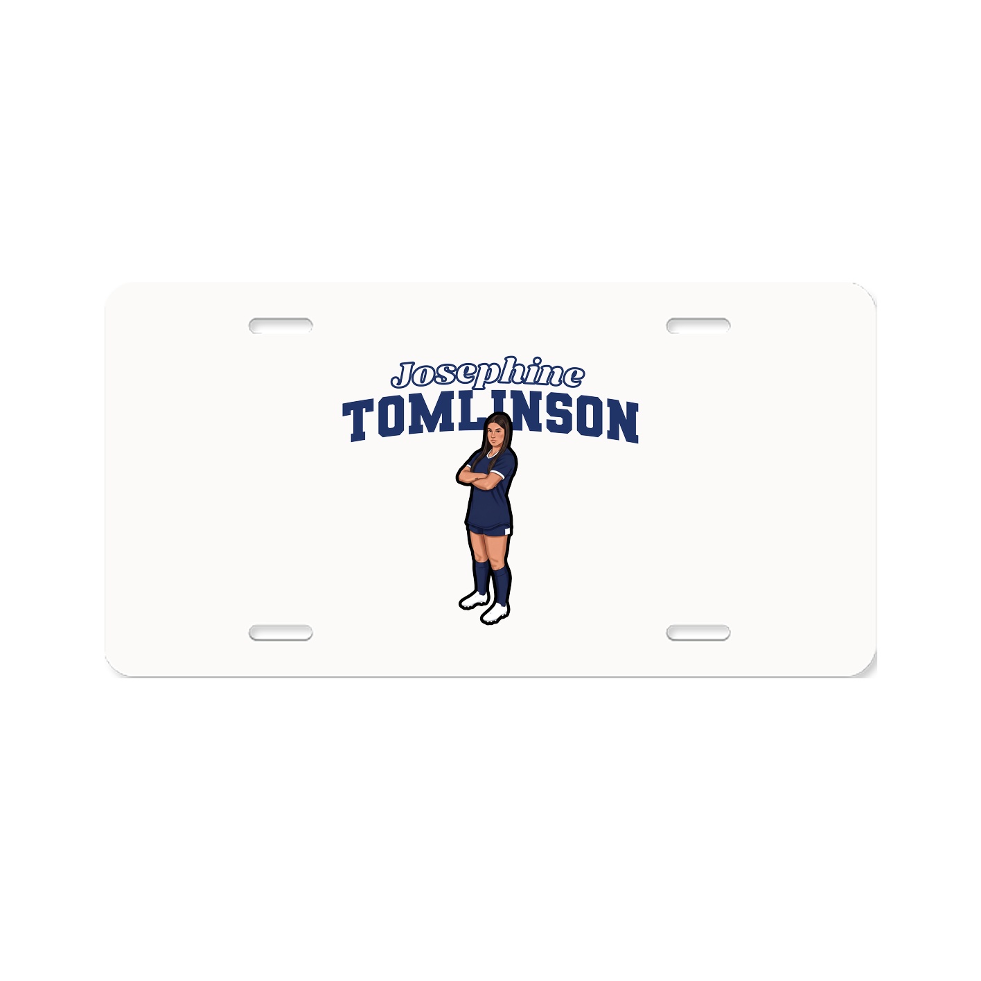 License Plate — Name Arch in Classic