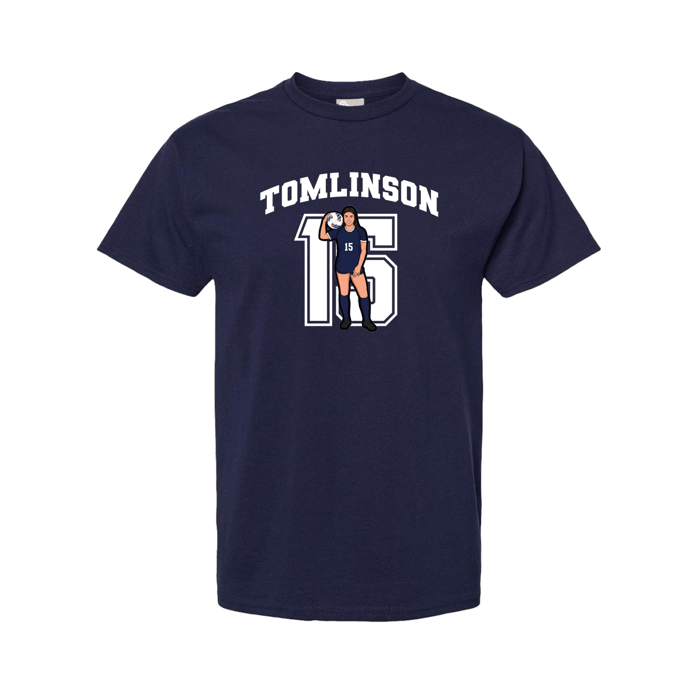 Tee — Number in Navy