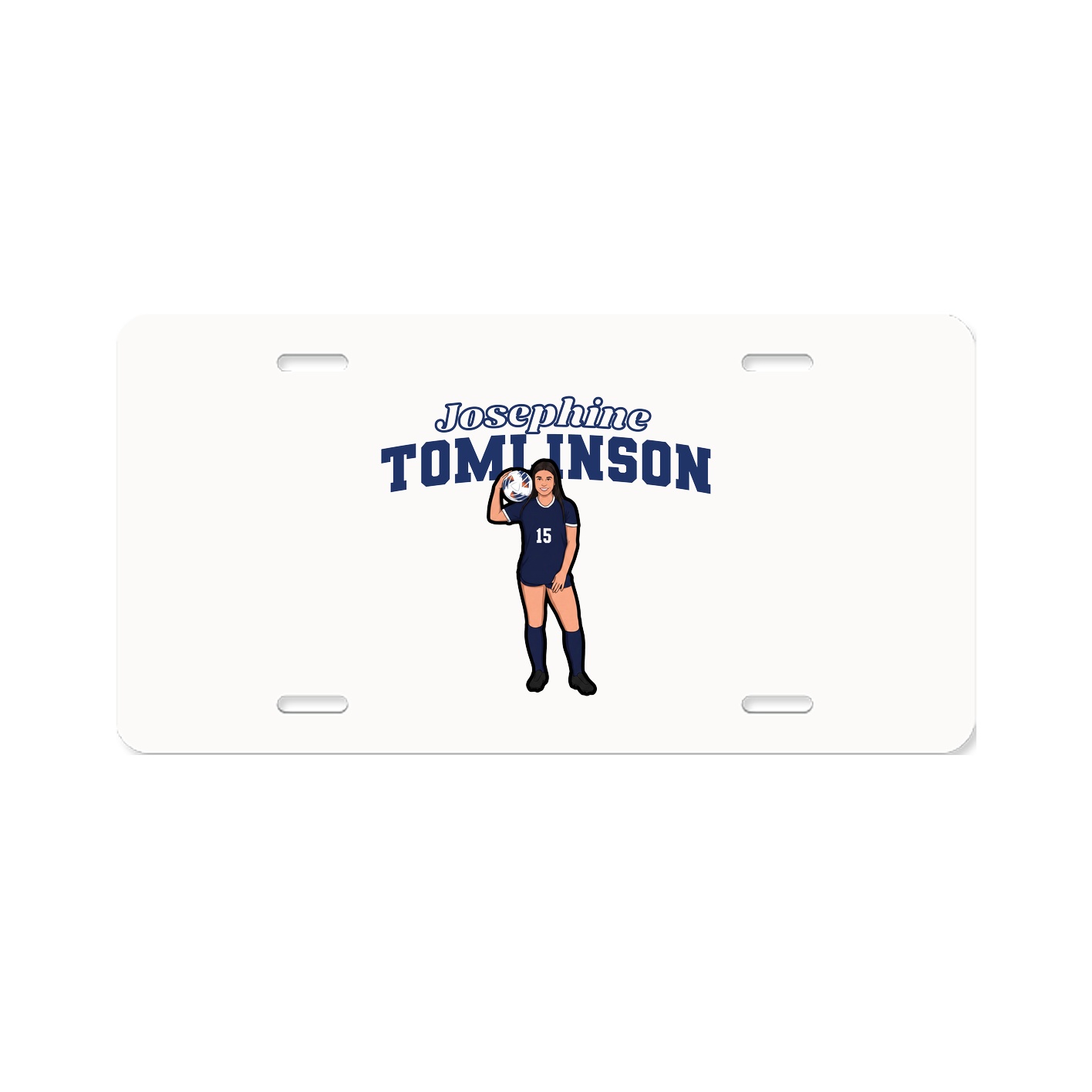 License Plate — Name Arch in Classic