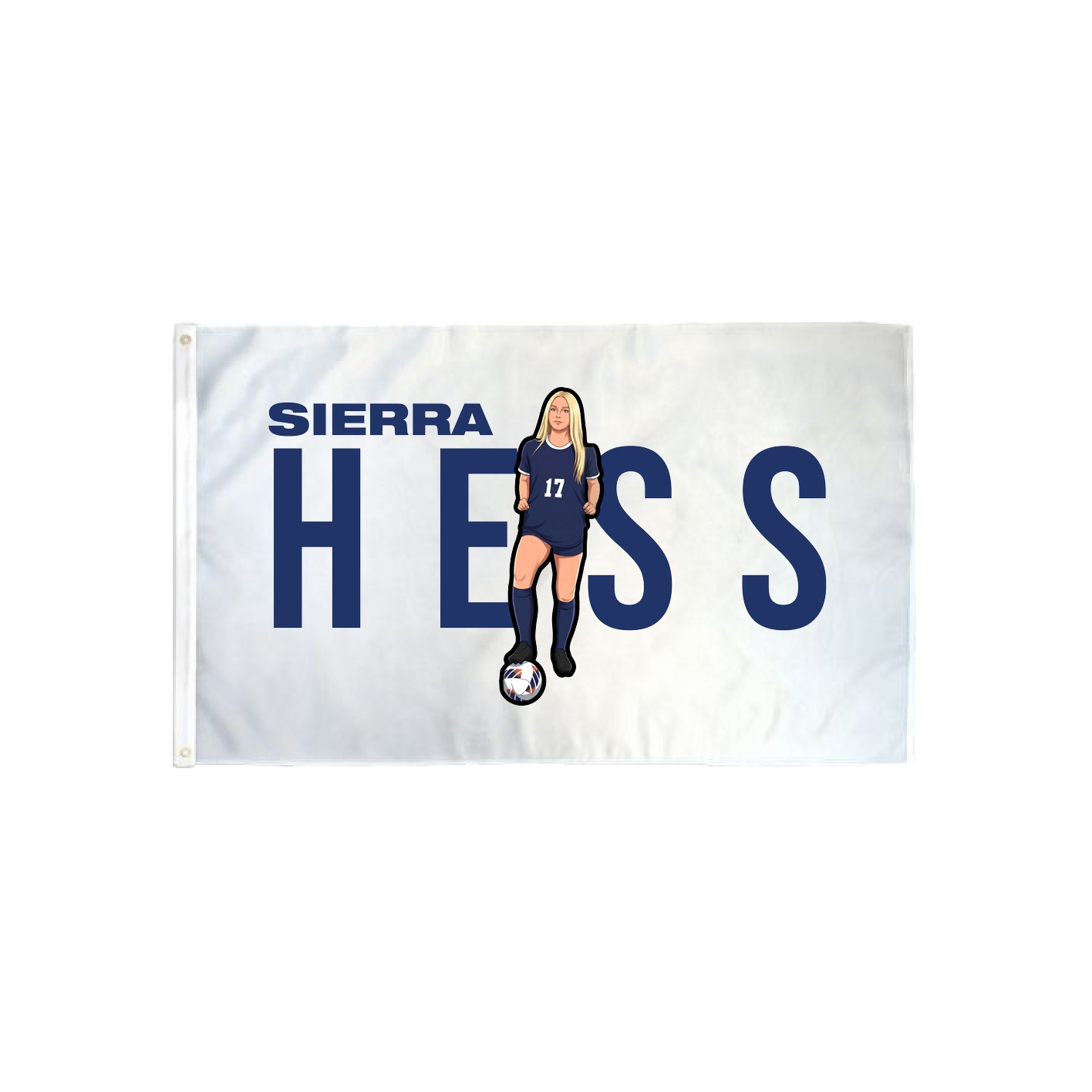 3x5 Flag — Player Name in Classic