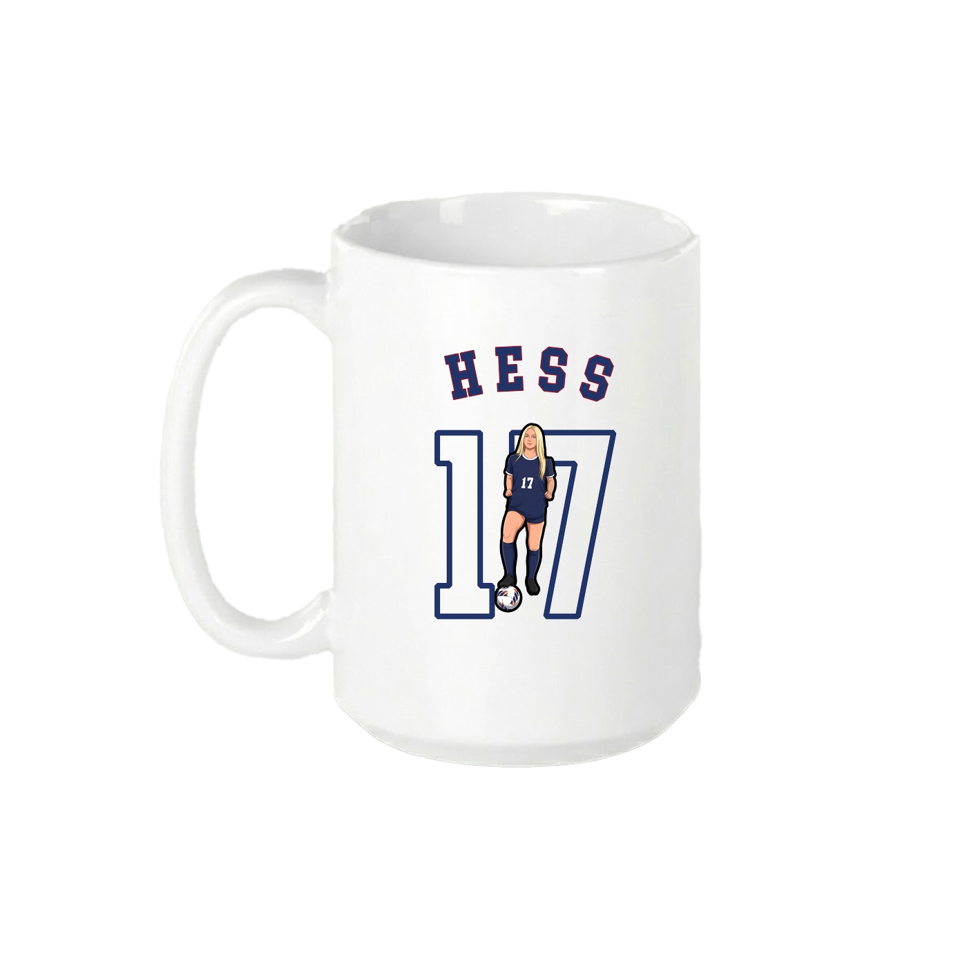 15oz Coffee Mug — Shirsey Arch in White
