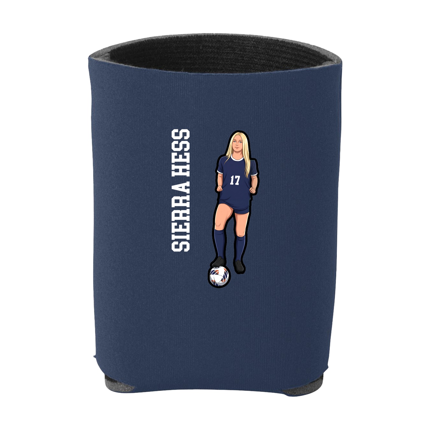 Can Holder — Name Vertical in Navy