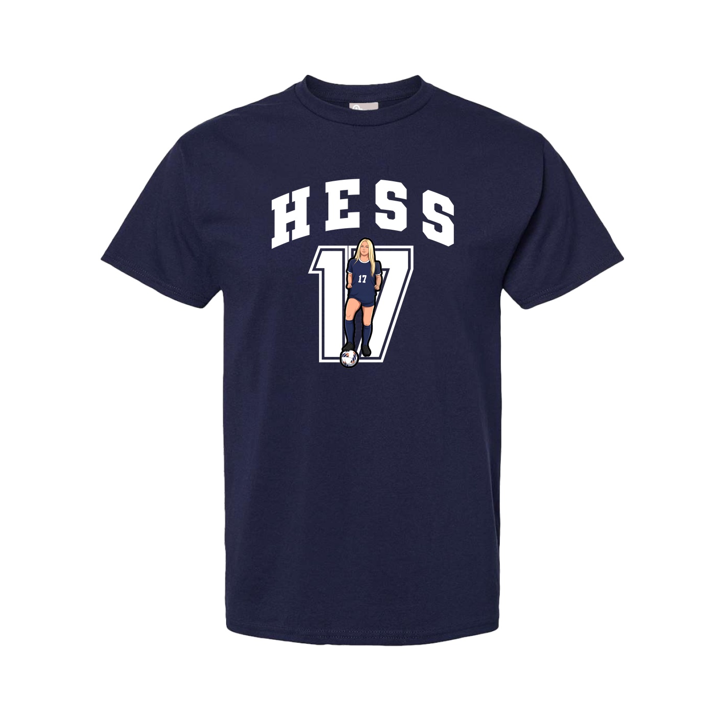 Tee — Number in Navy