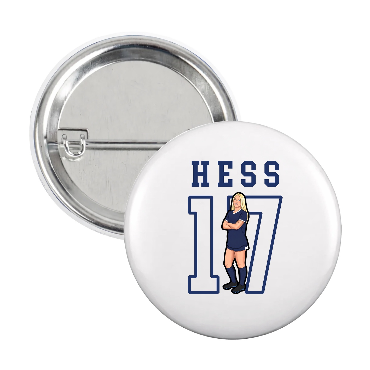 Game Day Button — Shirsey in White