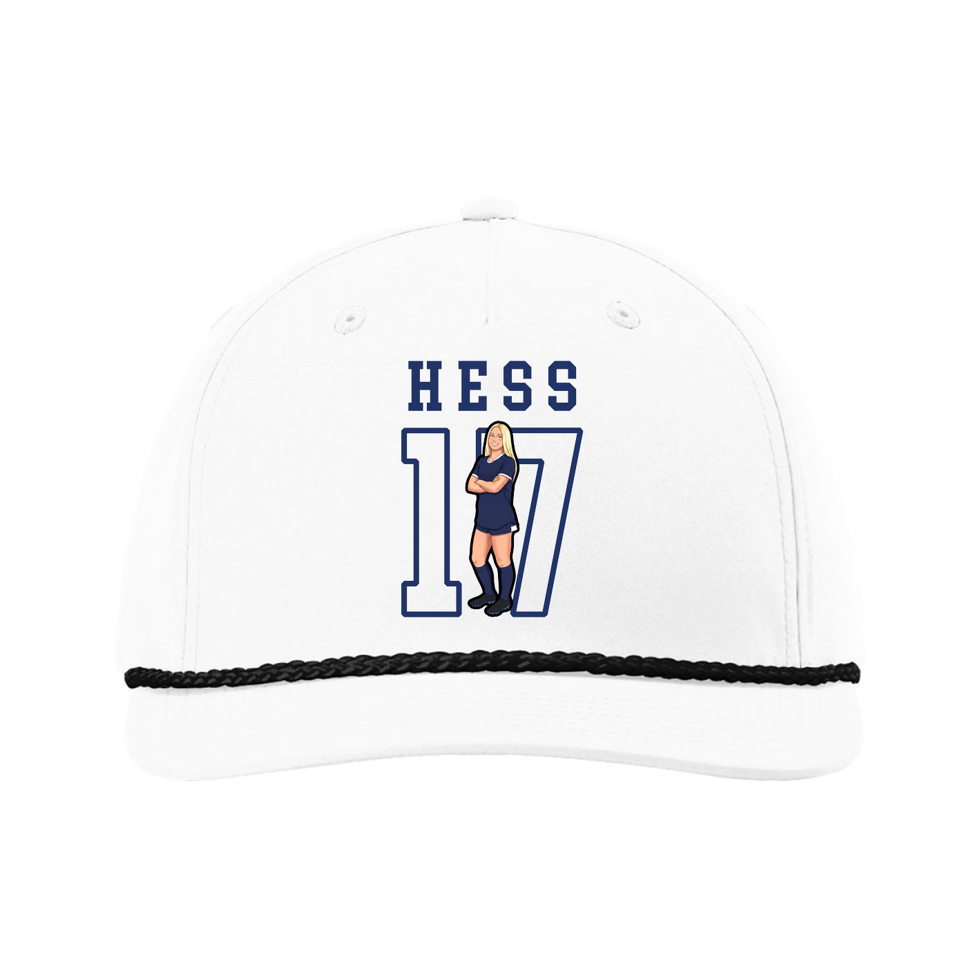 Five-Panel Classic Rope Cap — Shirsey in White