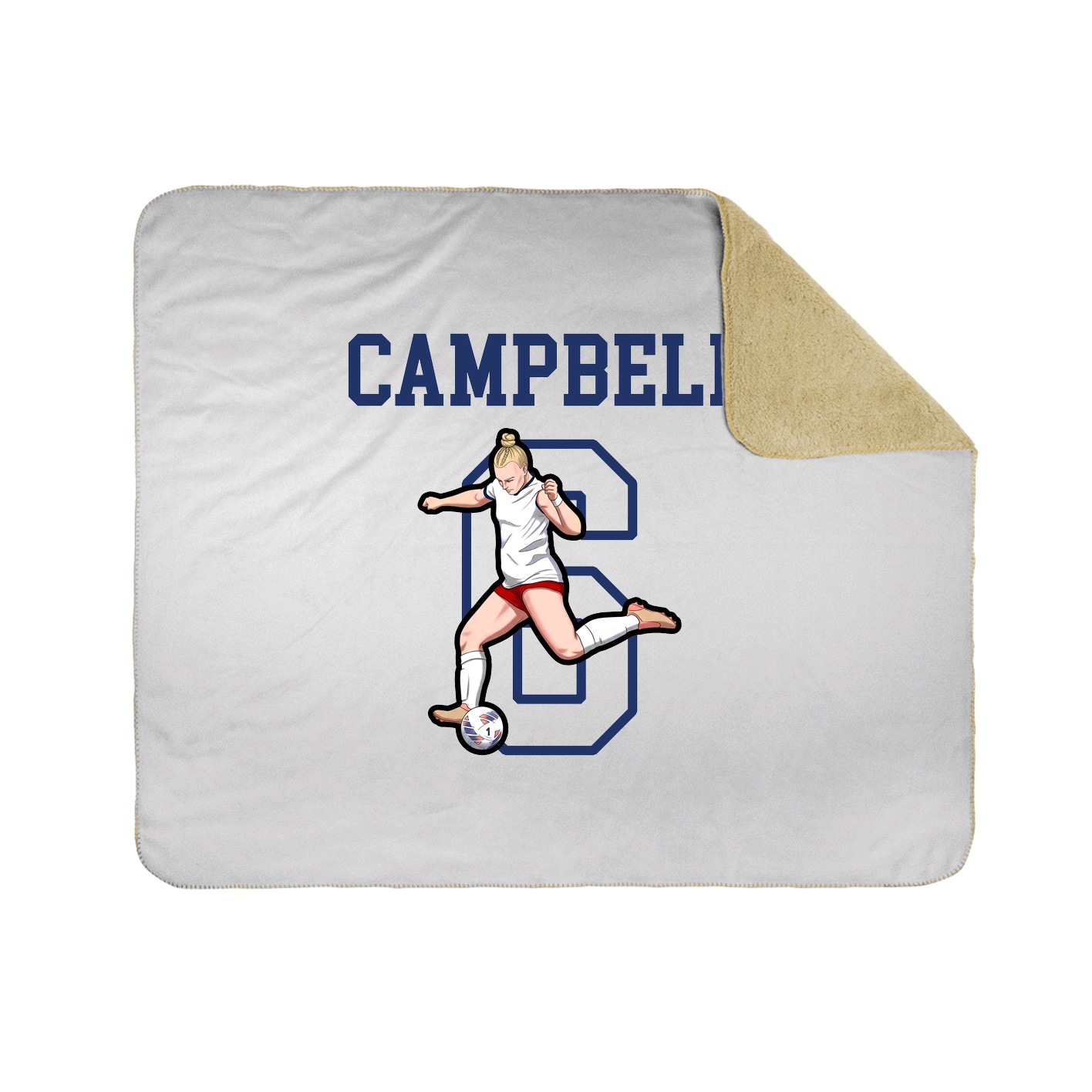 Throw Blanket — Shirsey in White