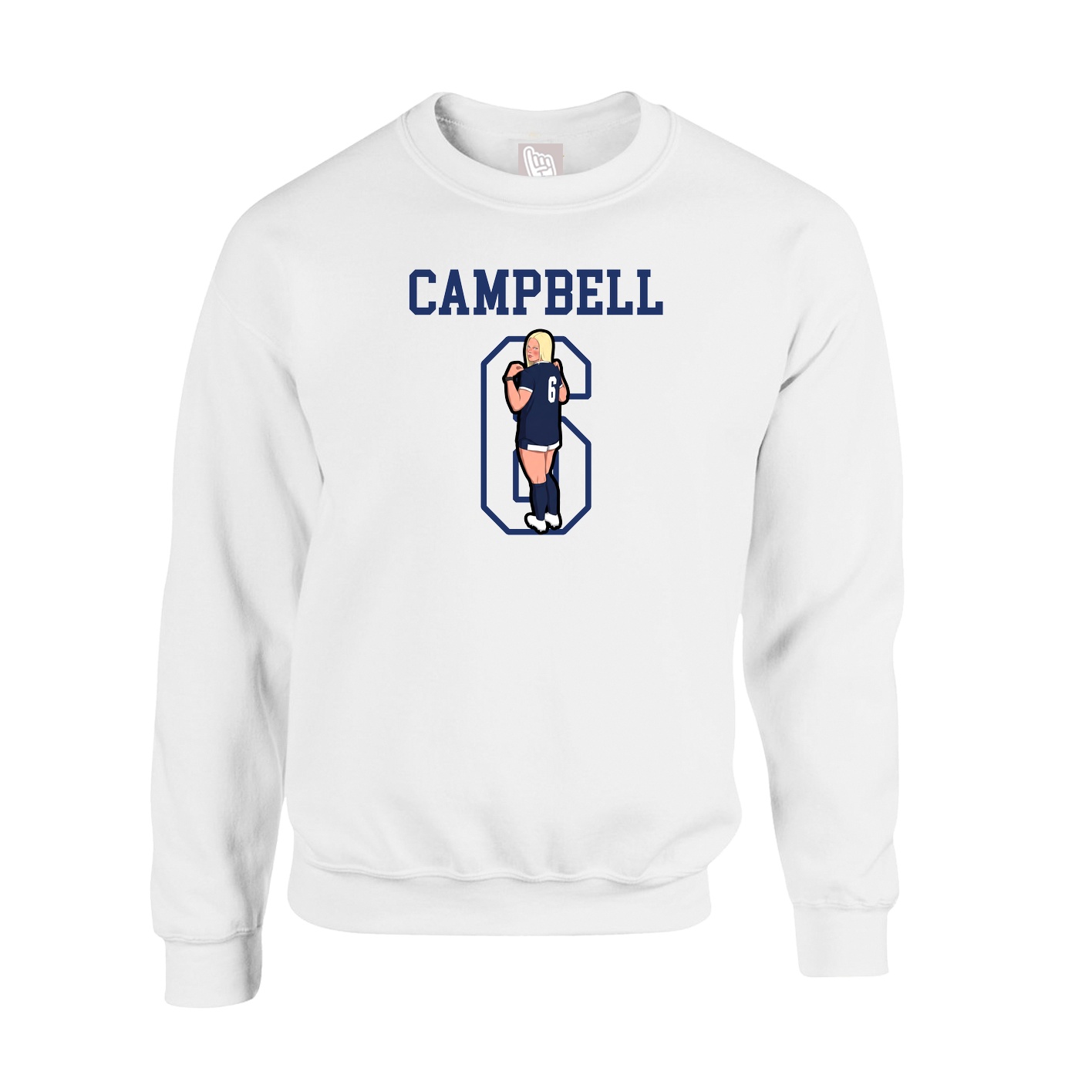 Fleece Crew — Shirsey in White