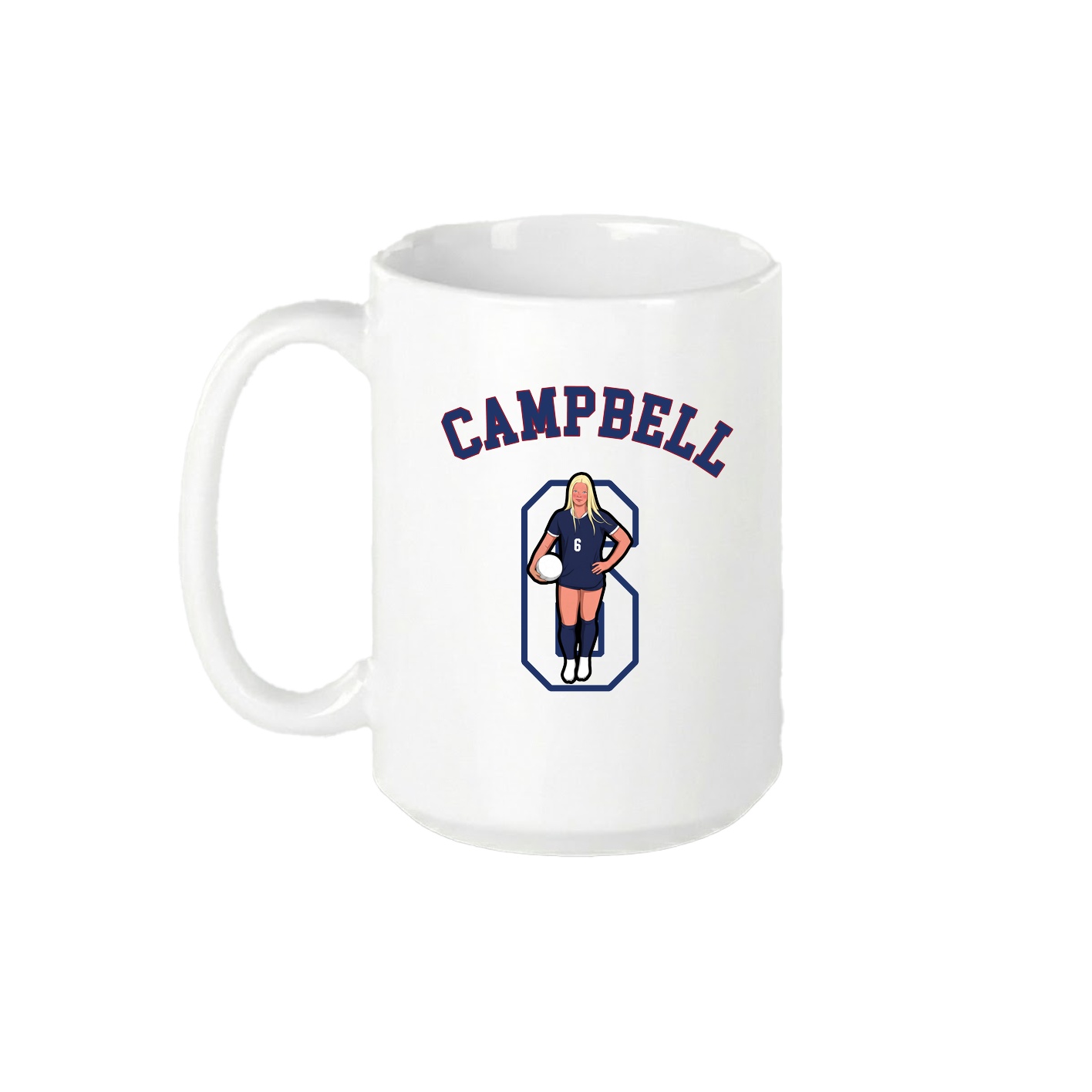15oz Coffee Mug — Shirsey Arch in White