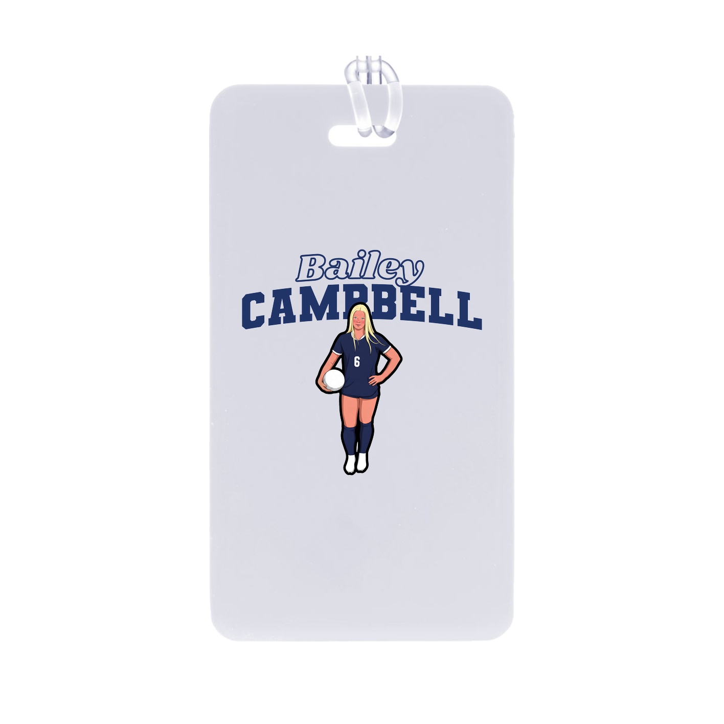 Bag Tag — Name Arch in Classic