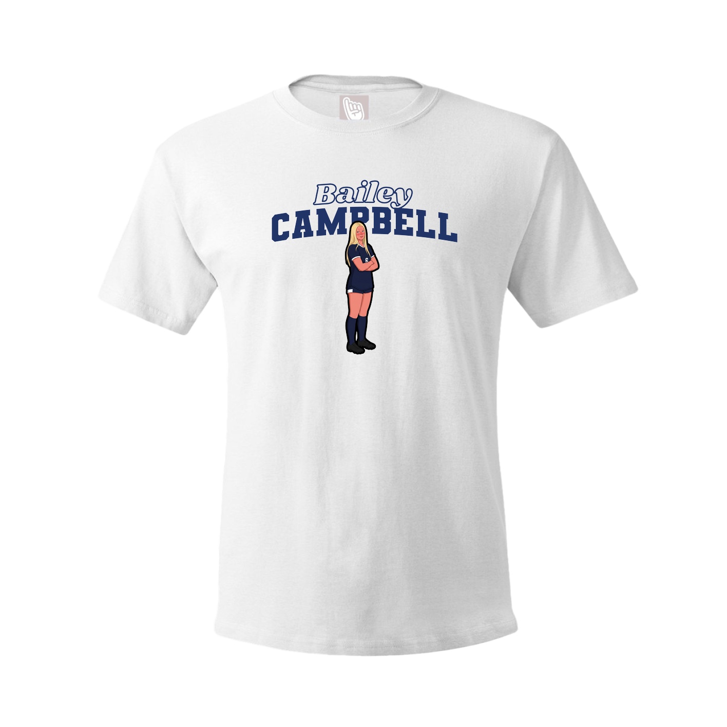 Tee — Name Arch in White