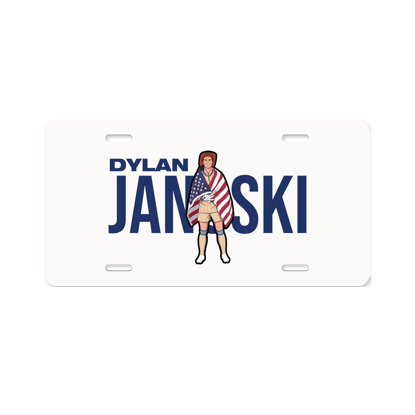 License Plate — Player Name in Classic