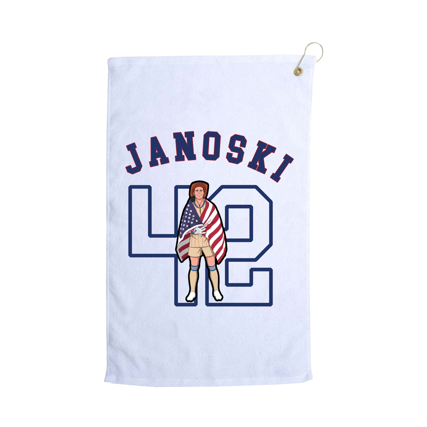 Golf Towel — Shirsey Arch in White