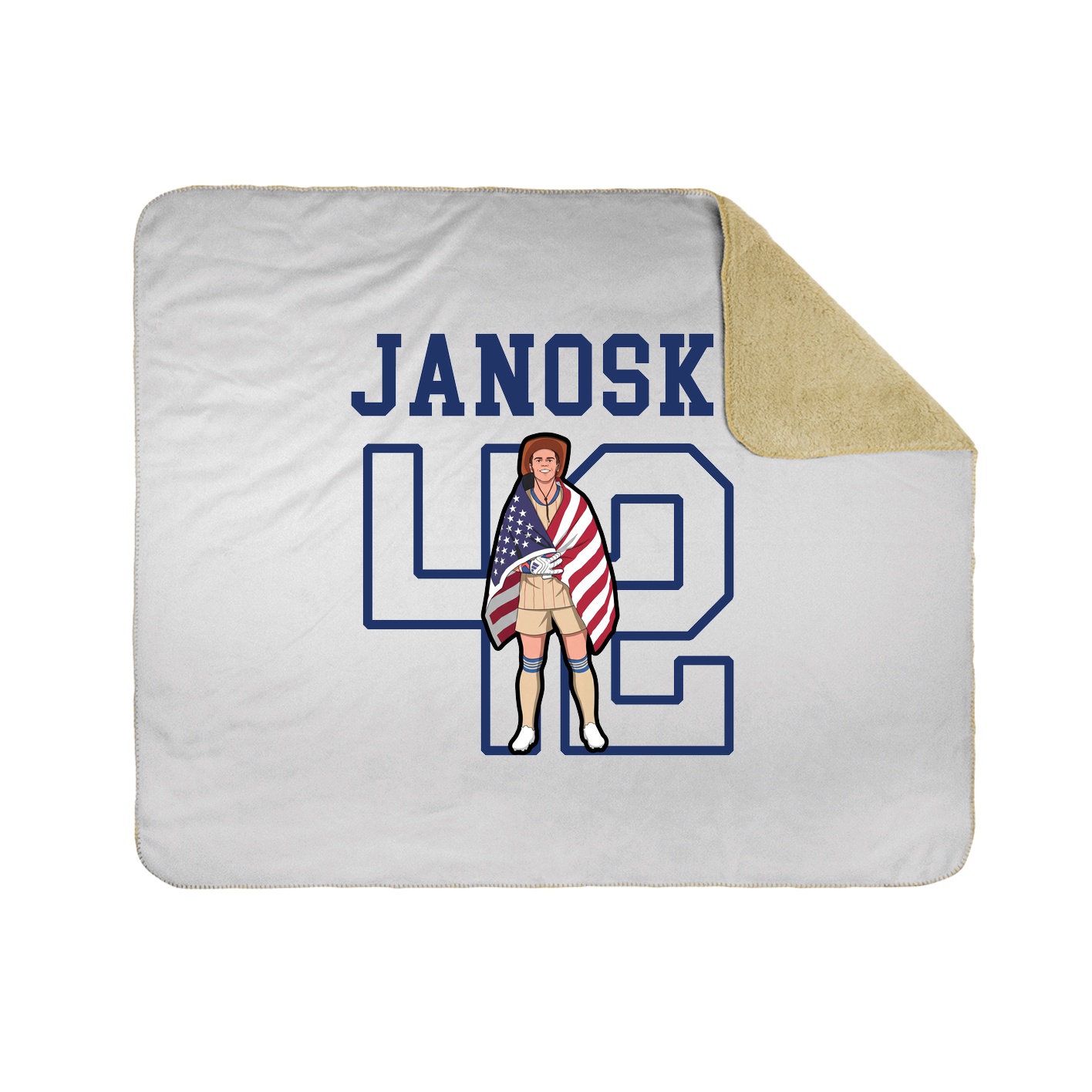 Throw Blanket — Shirsey in White