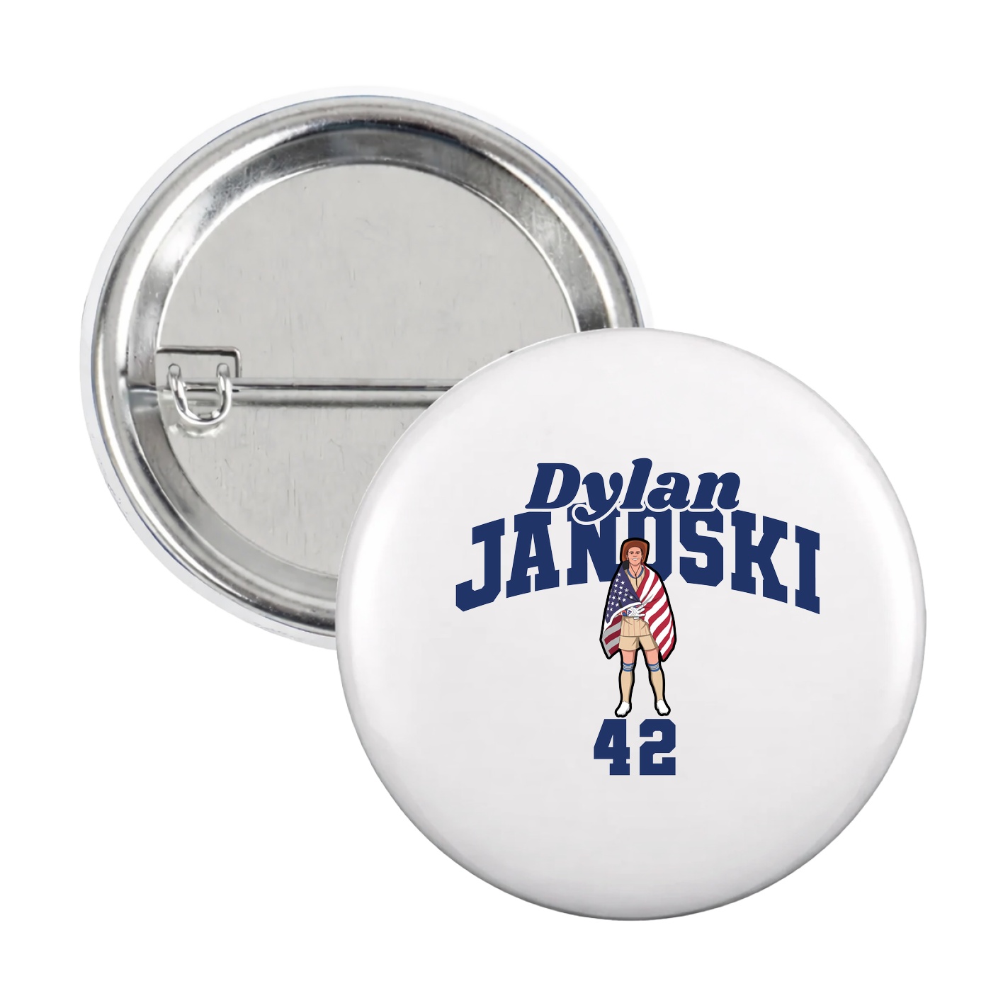 Game Day Button — Signature Arch in White