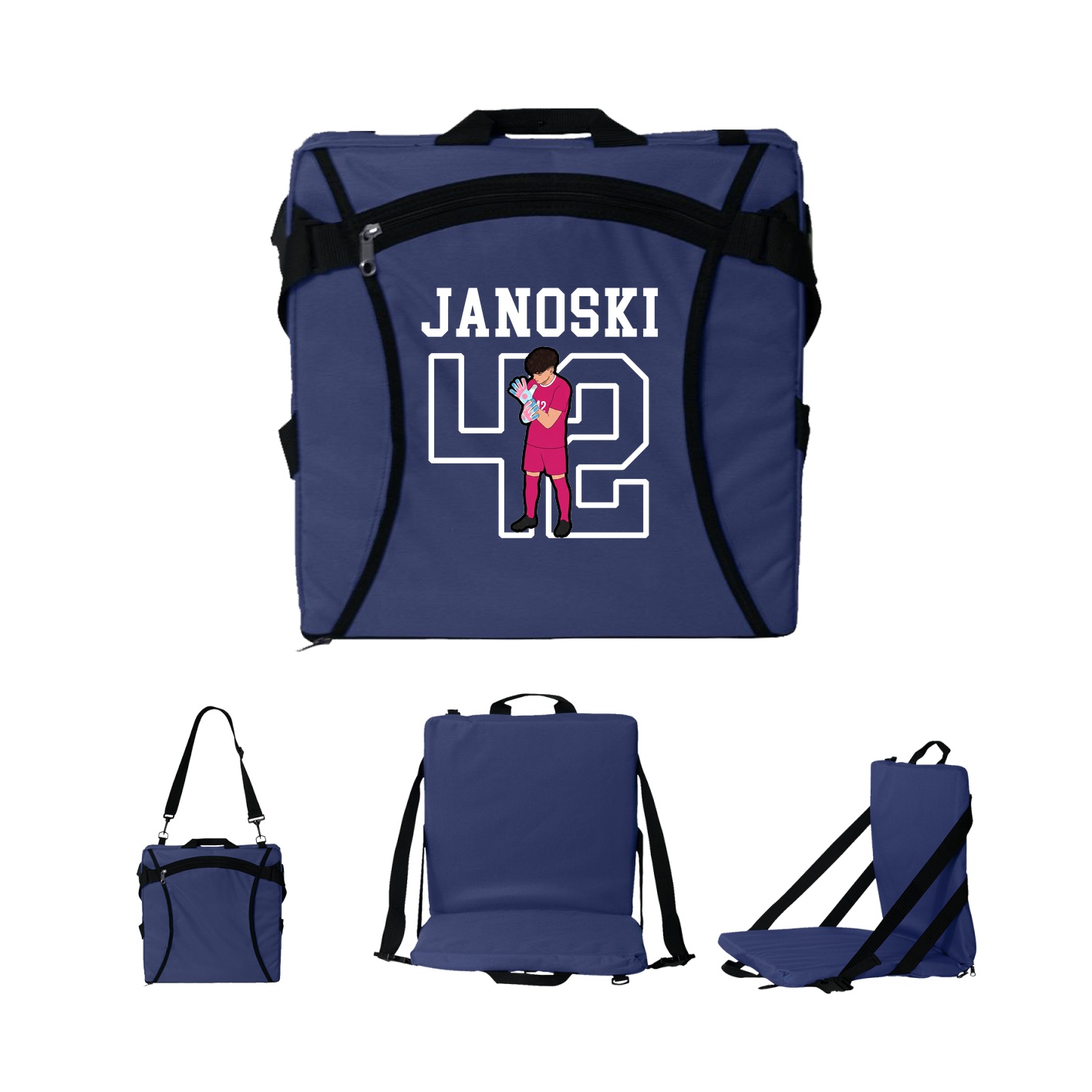 Folding Stadium Seat — Shirsey in Navy