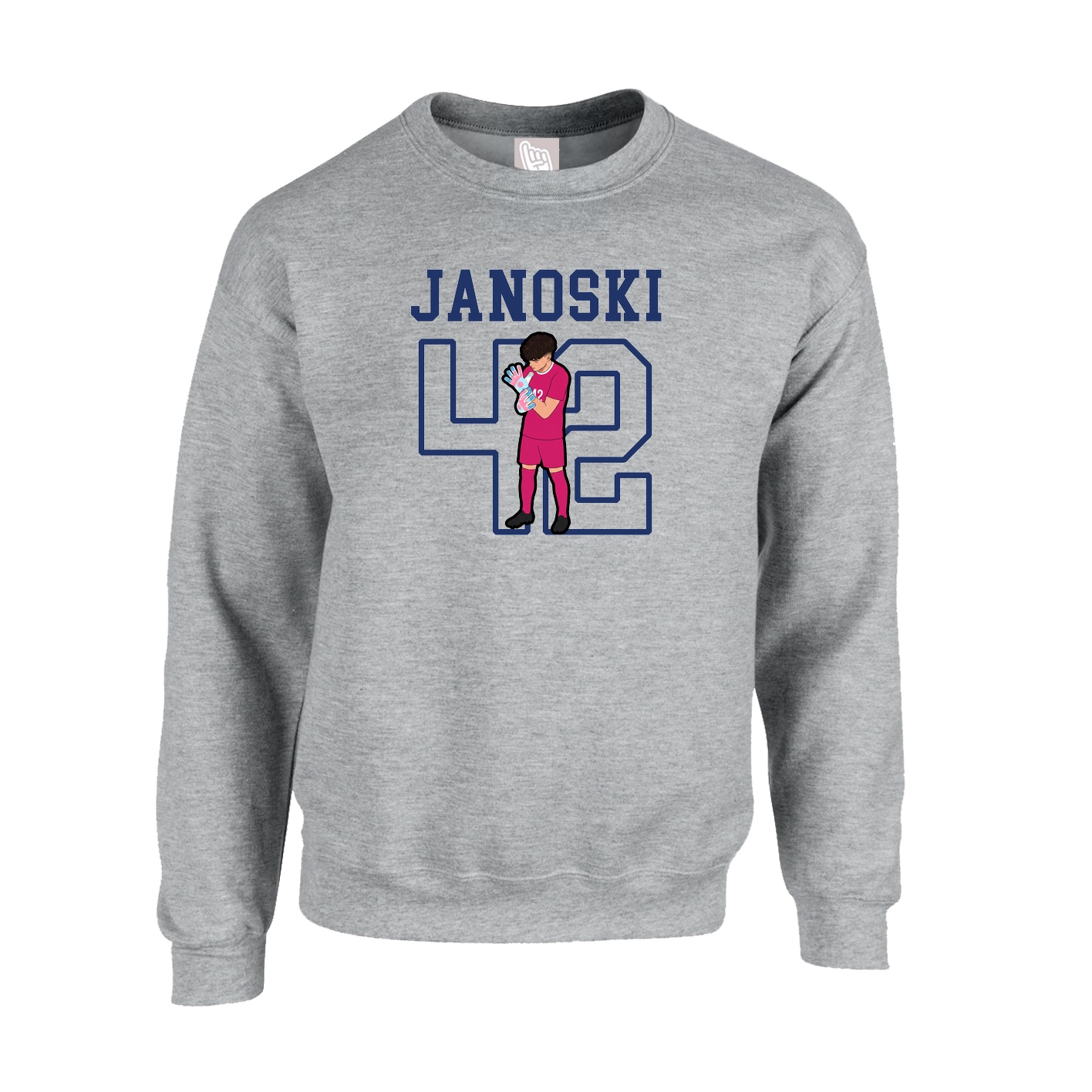 Fleece Crew — Shirsey in Grey