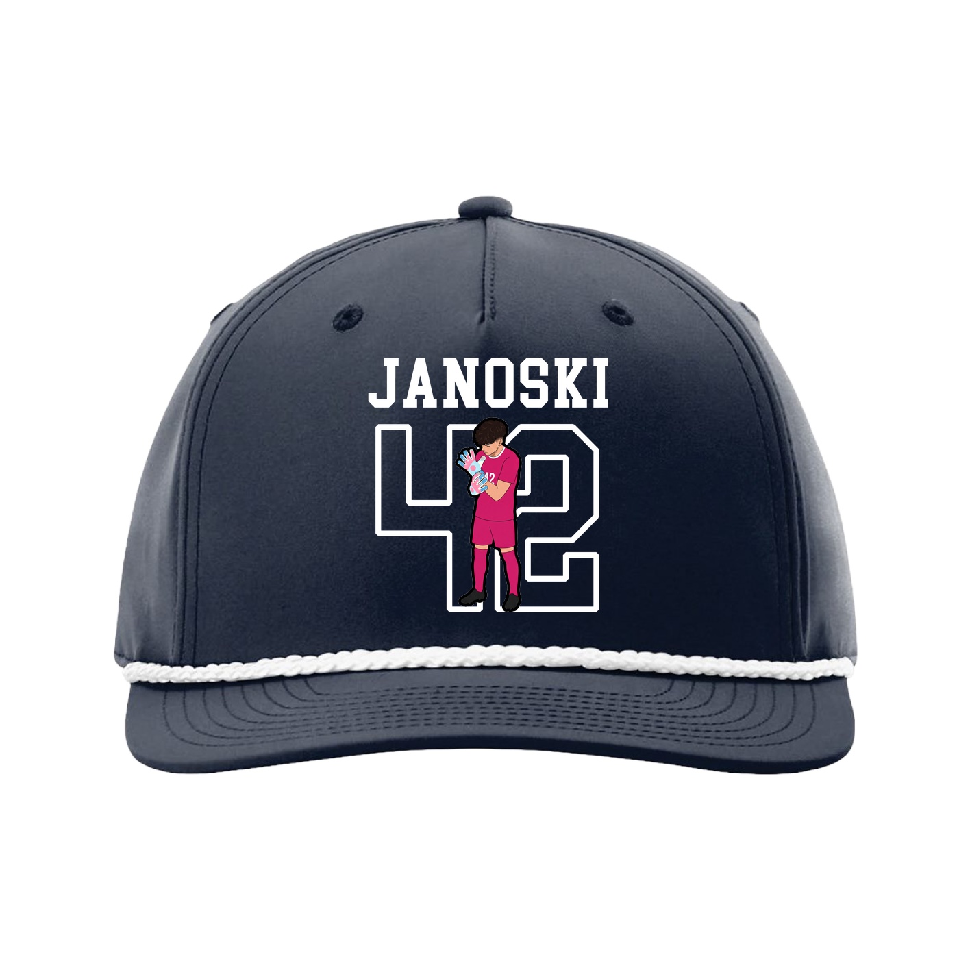 Five-Panel Classic Rope Cap — Shirsey in Navy