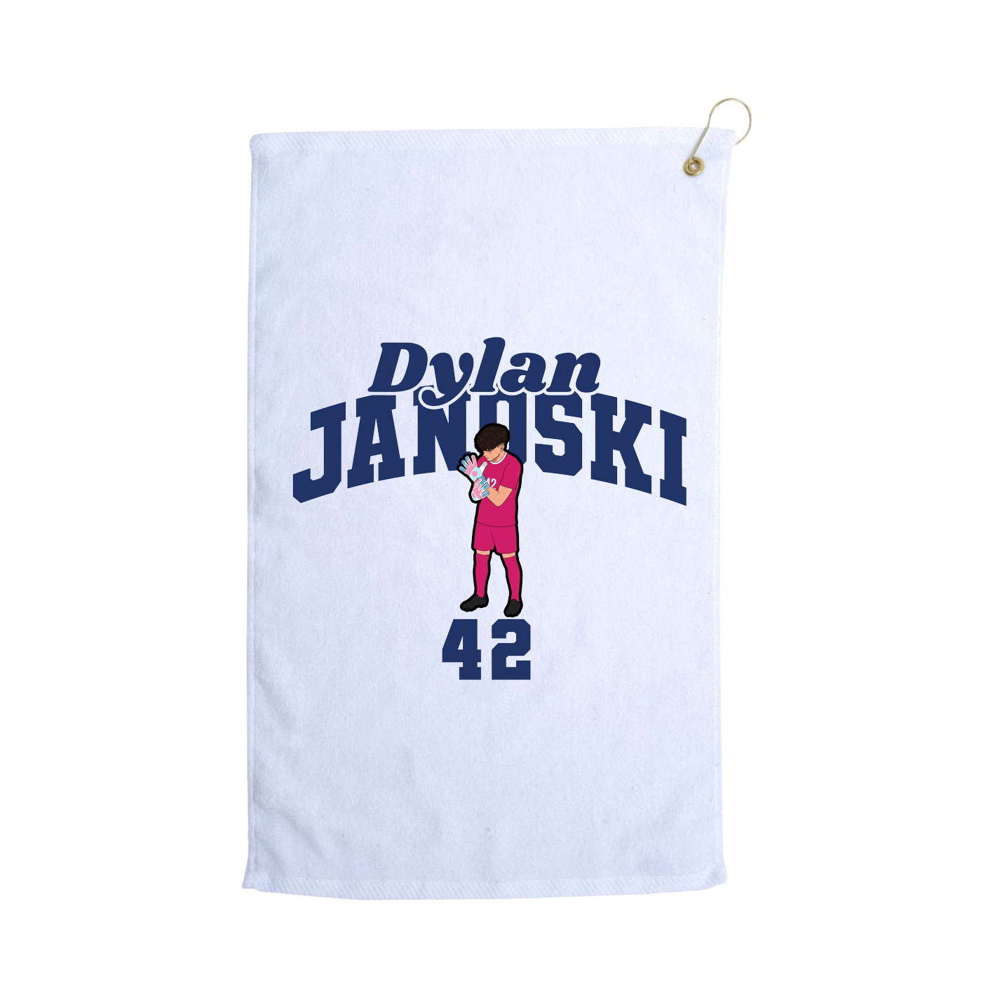 Golf Towel — Signature Arch in White