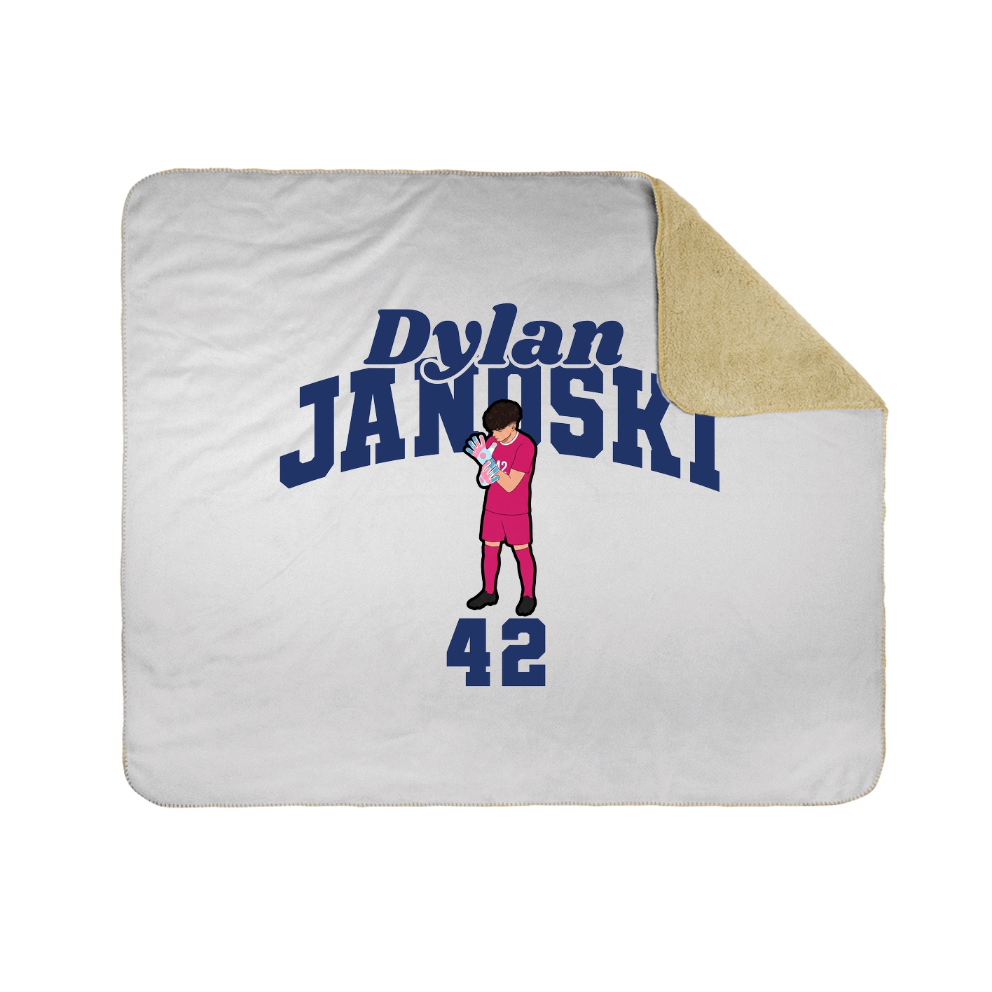 Throw Blanket — Signature Arch in White