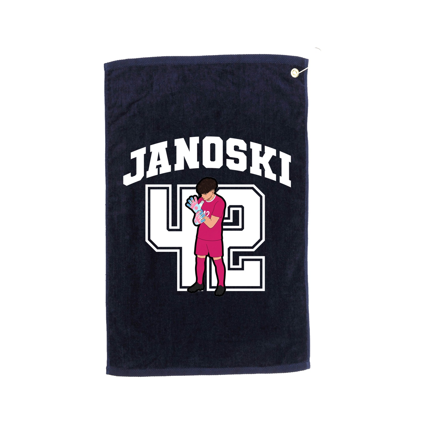 Golf Towel — Number in Navy