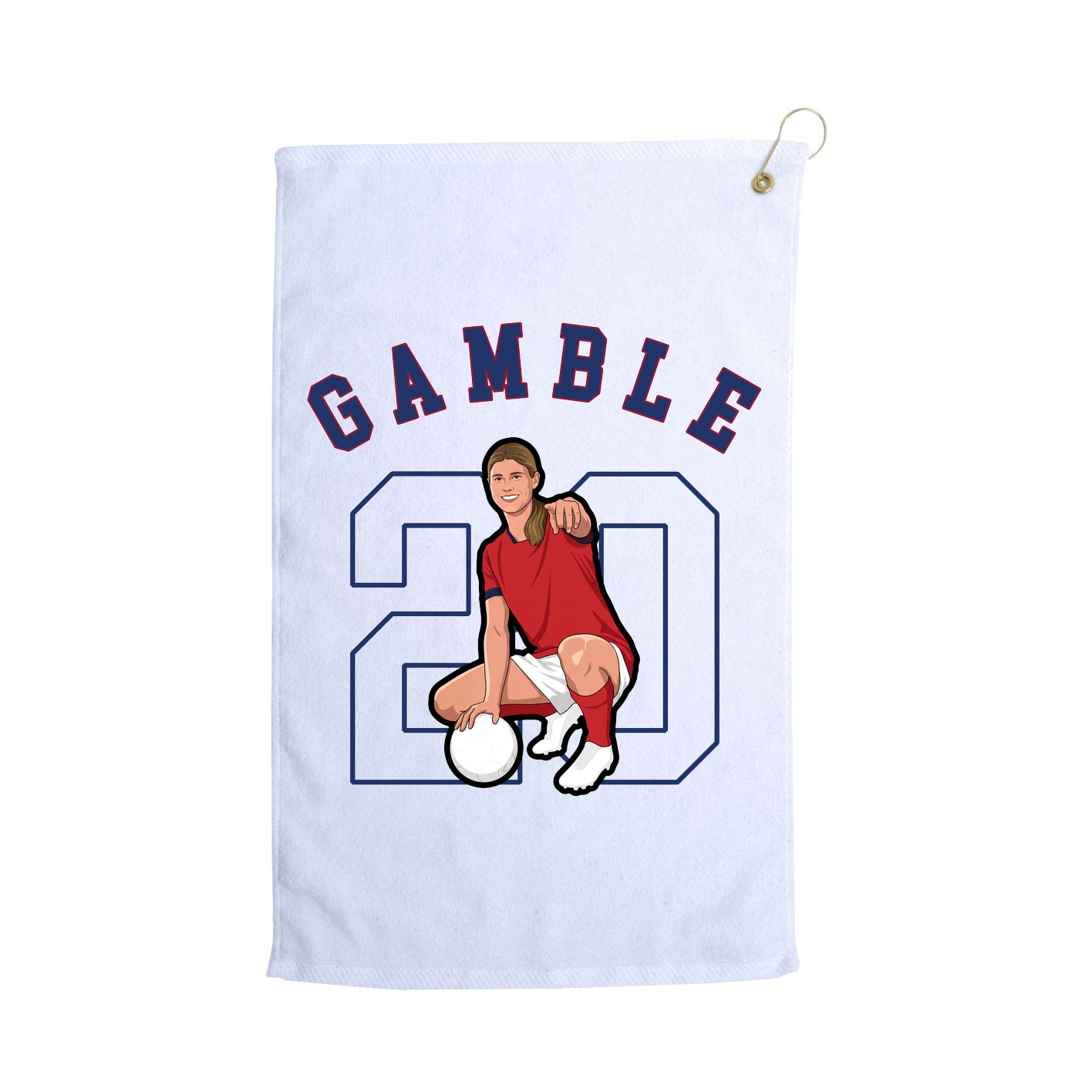 Golf Towel — Shirsey Arch in White