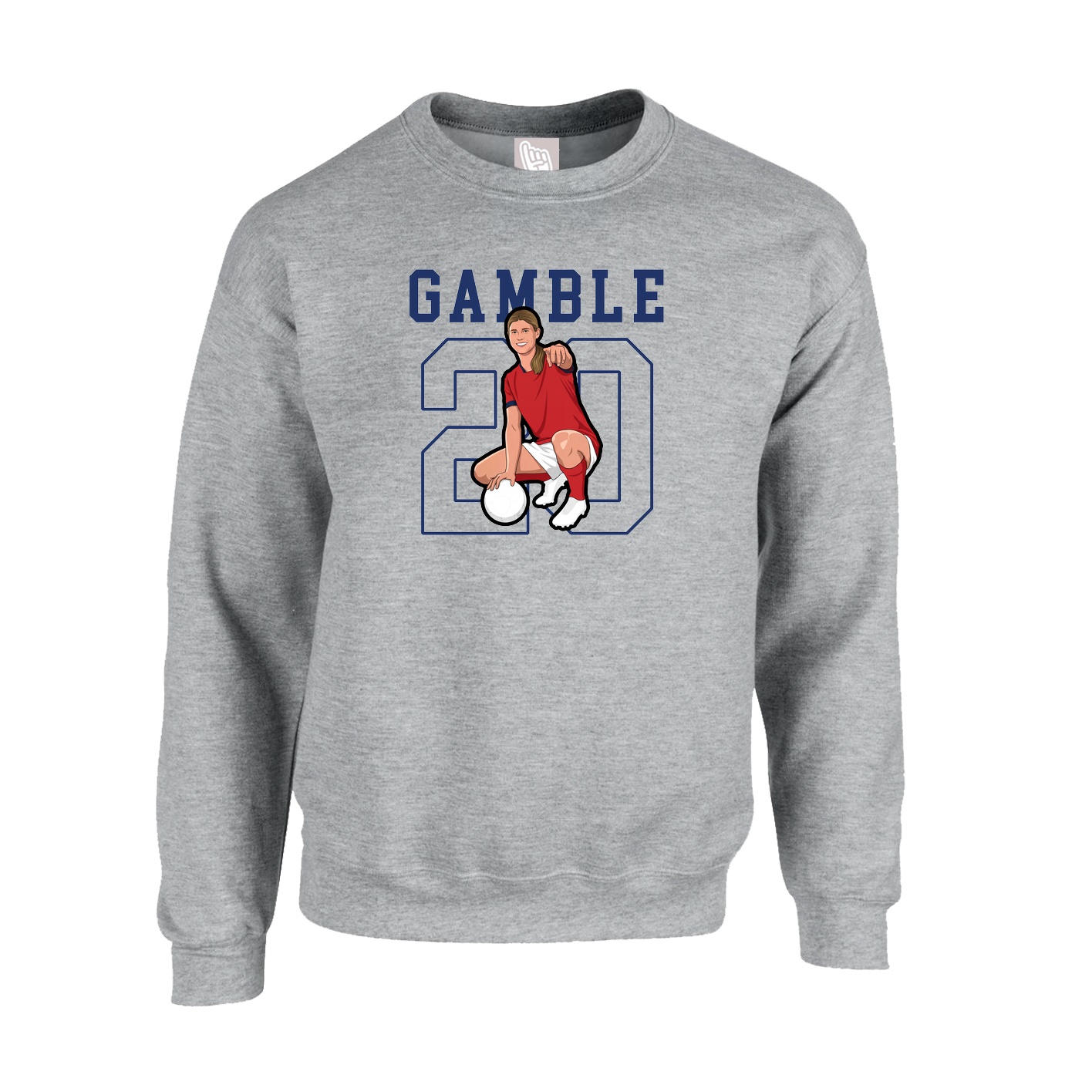 Fleece Crew — Shirsey in Grey