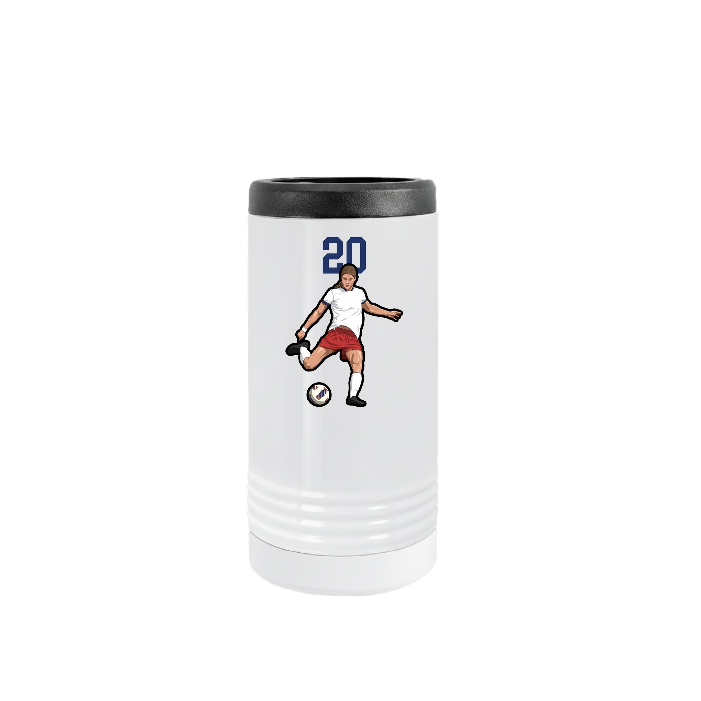 Slim Beverage Holder — Number Top in White