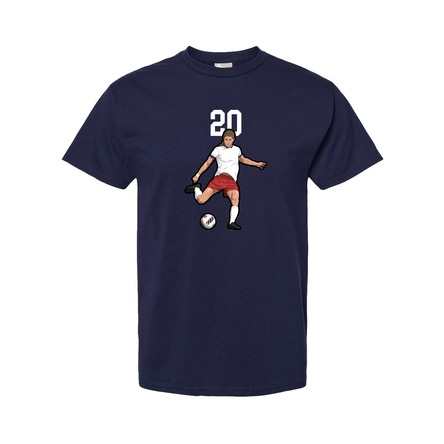 Tee — Number Top in Navy