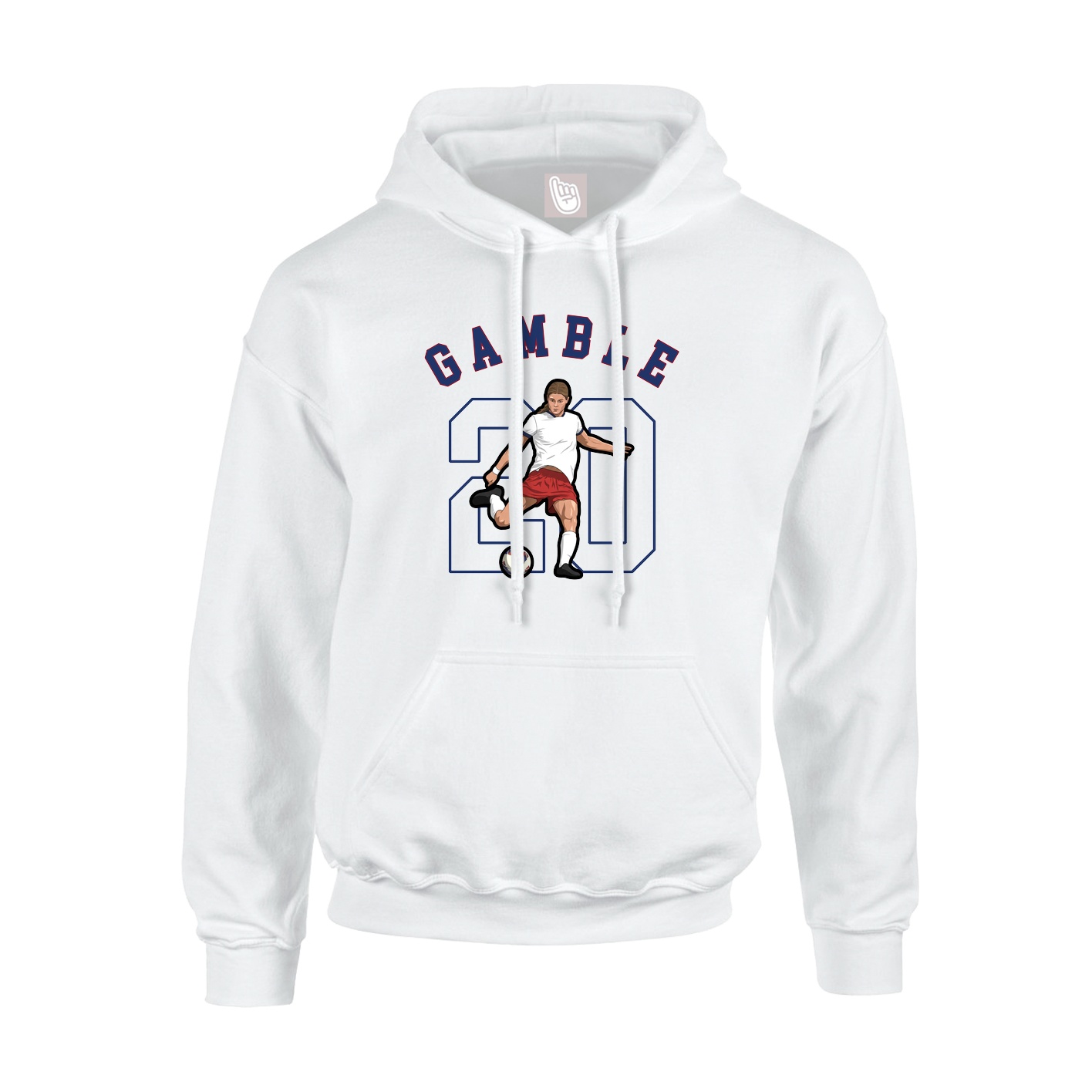 Youth Hoodie — Shirsey Arch in White