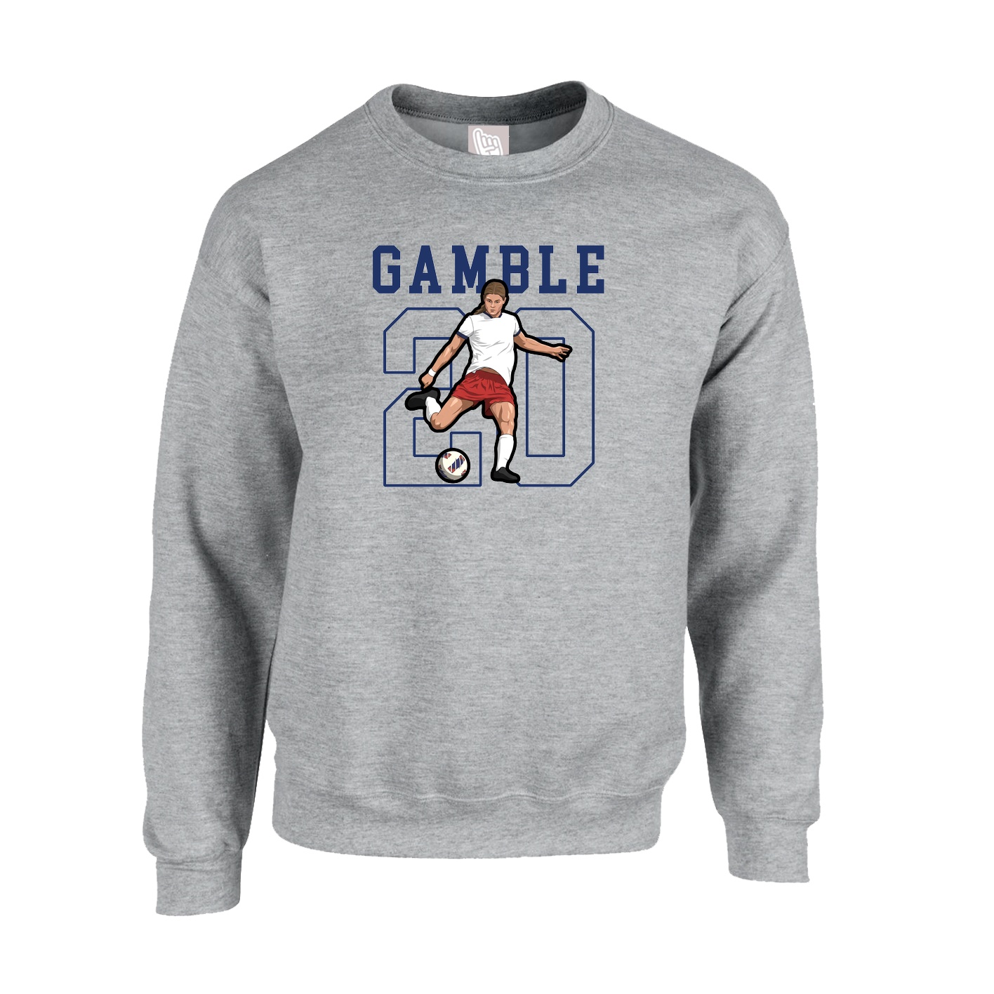 Fleece Crew — Shirsey in Grey
