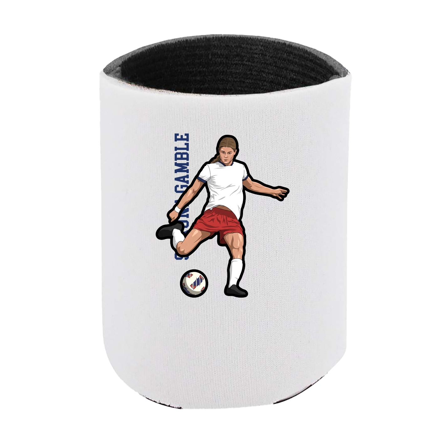 Can Holder — Name Vertical in White