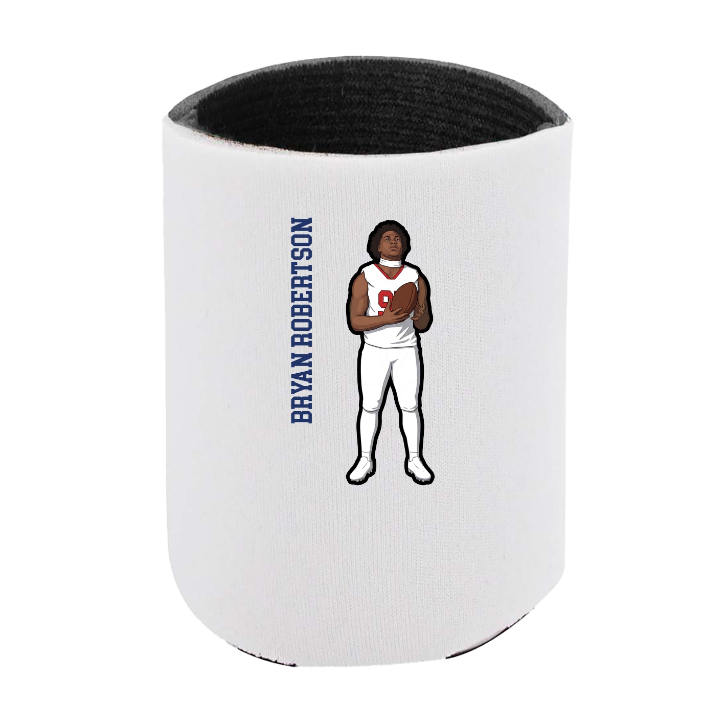 Can Holder — Name Vertical in White